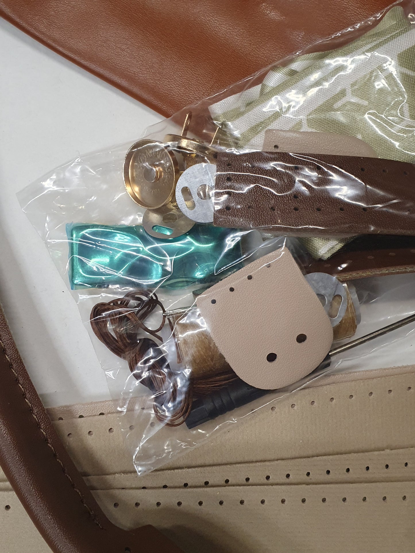 Bag DIY Kit, Tote Bag, Brown-Beige