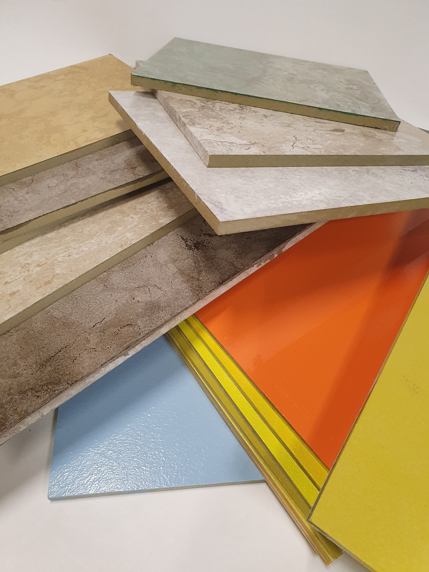 Wood, MDF Boards, Offcuts, Colourful/Patterned Mix