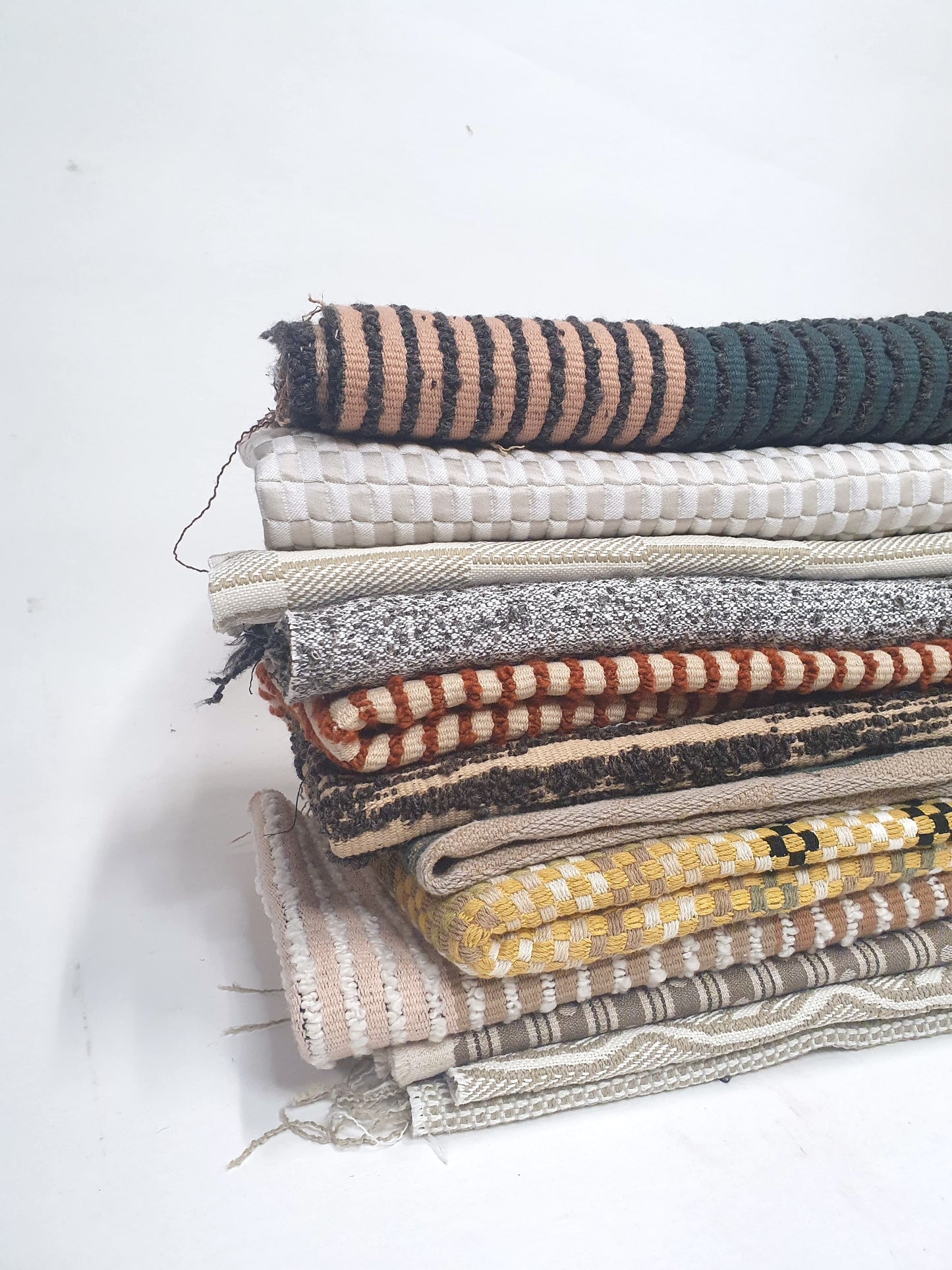 Colourful Textured Fabric, Medium Pieces, Heavyweight, Mixed Bundle