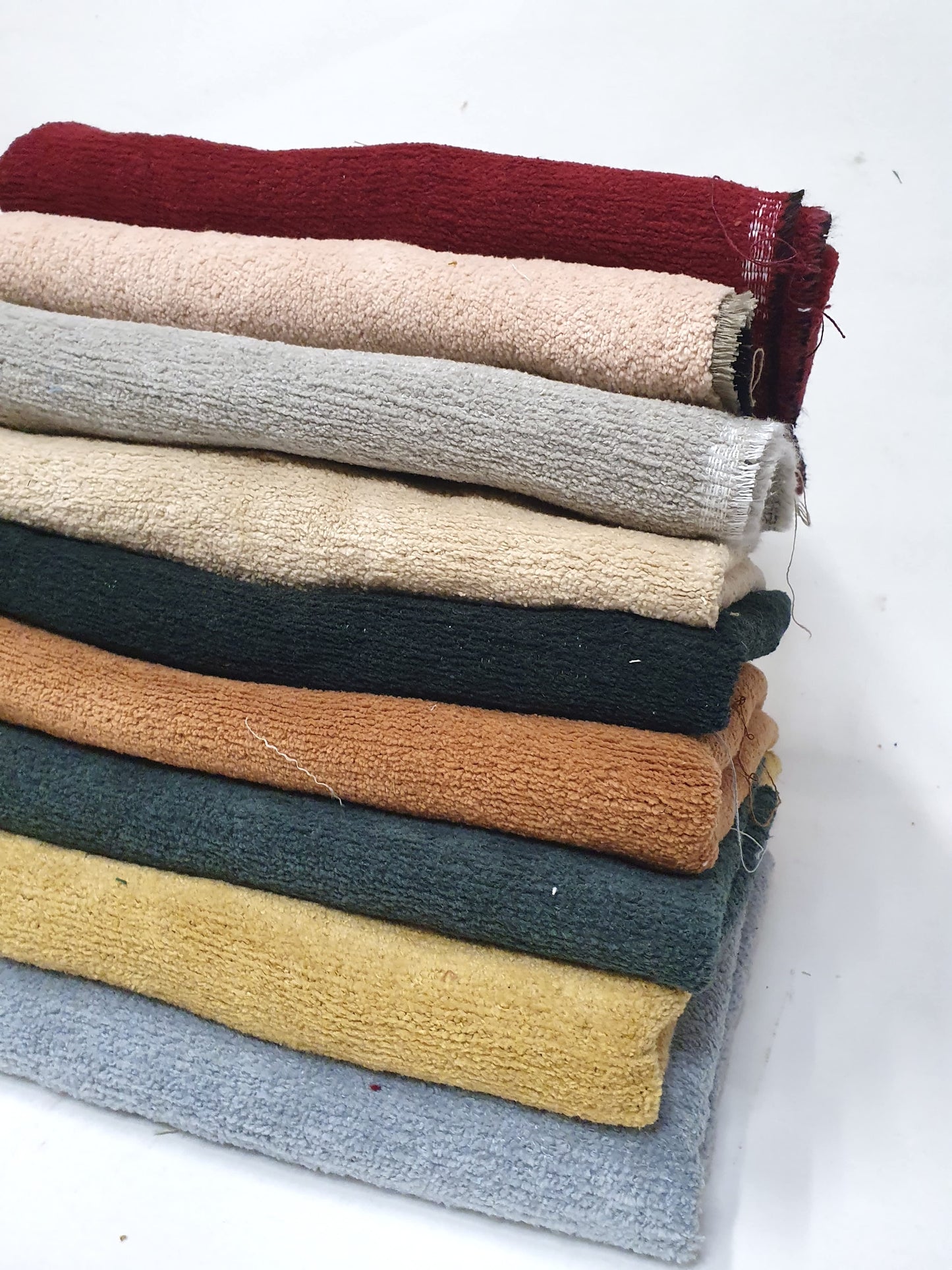 Fabric, Looped Pile, Large Pieces, Colour Mix