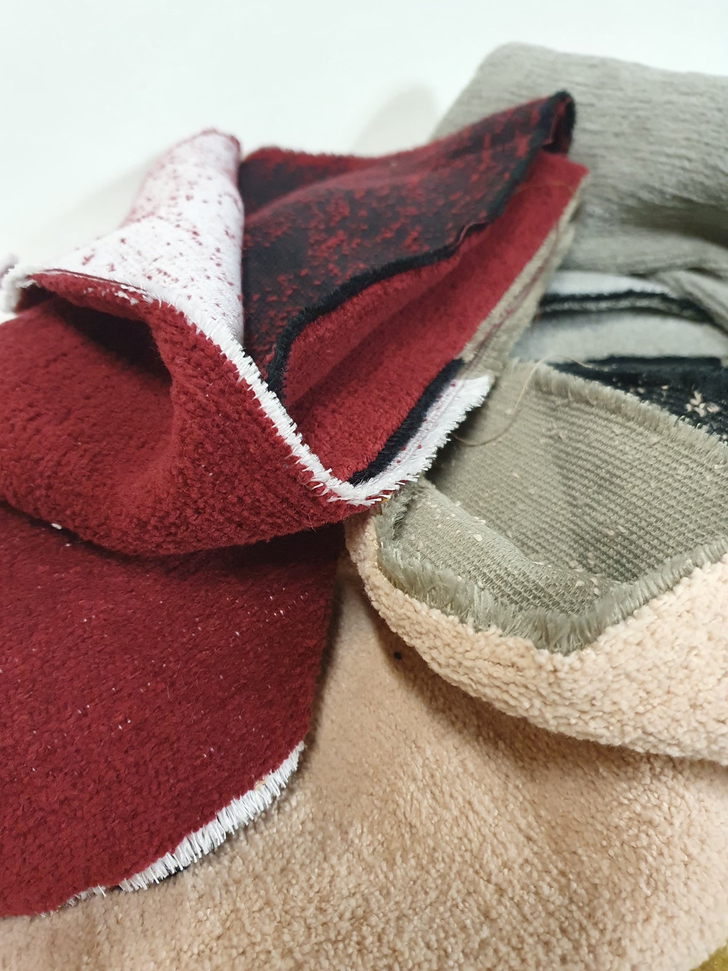 Fabric, Looped Pile, Large Pieces, Colour Mix