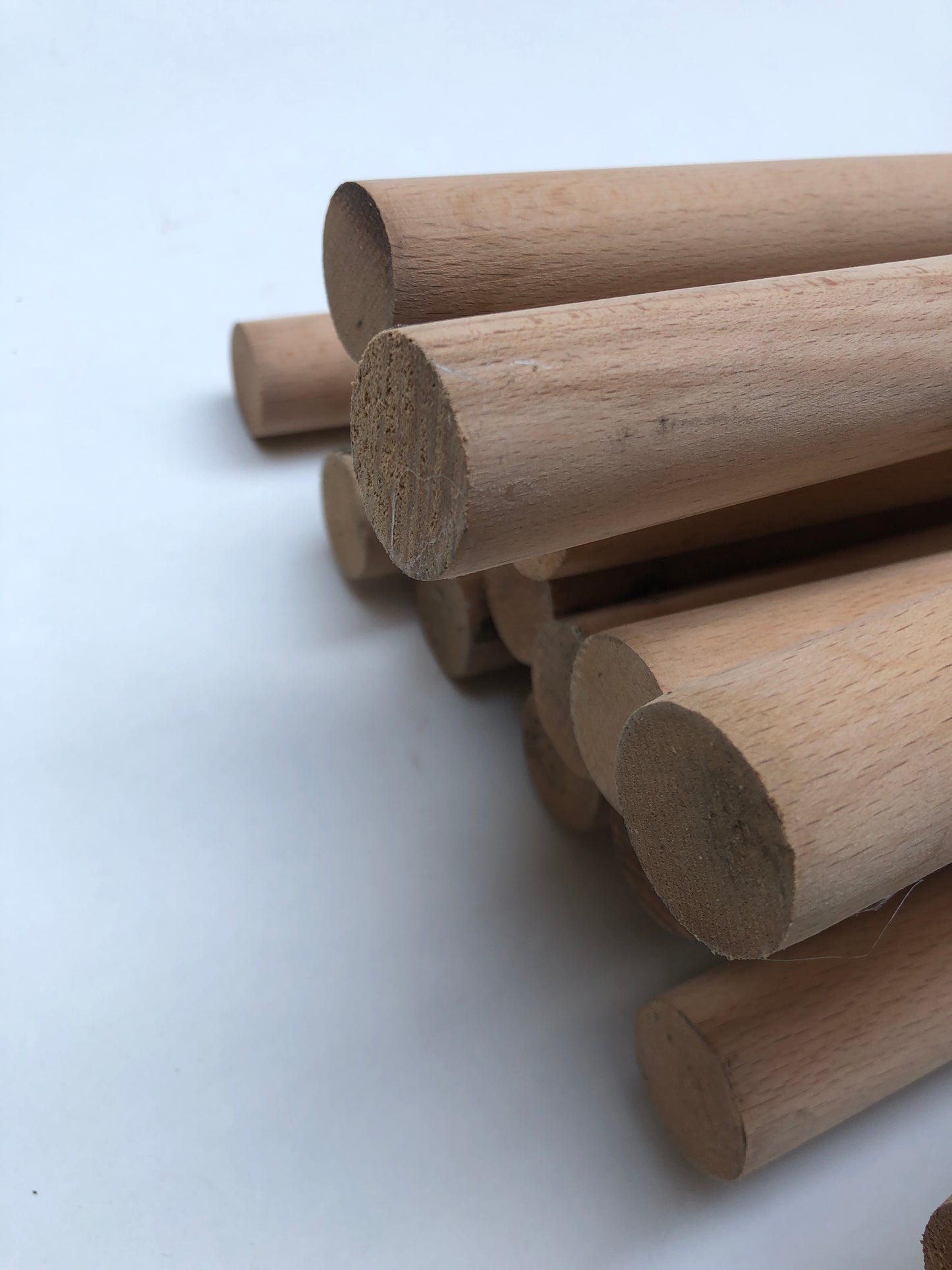 Wood, Beechwood Dowels, Sticks - 155x2.8cm (Collection Only)