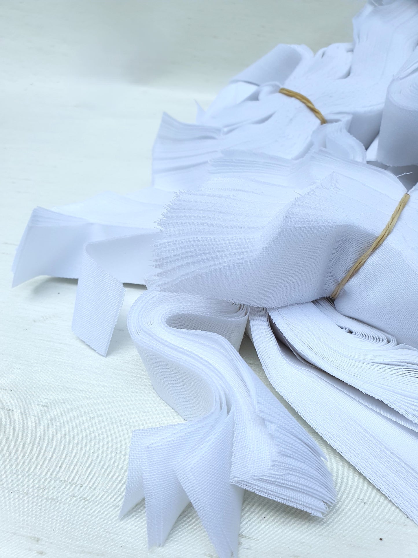 Fabric, Fusible Woven Interfacing, Offcuts, White