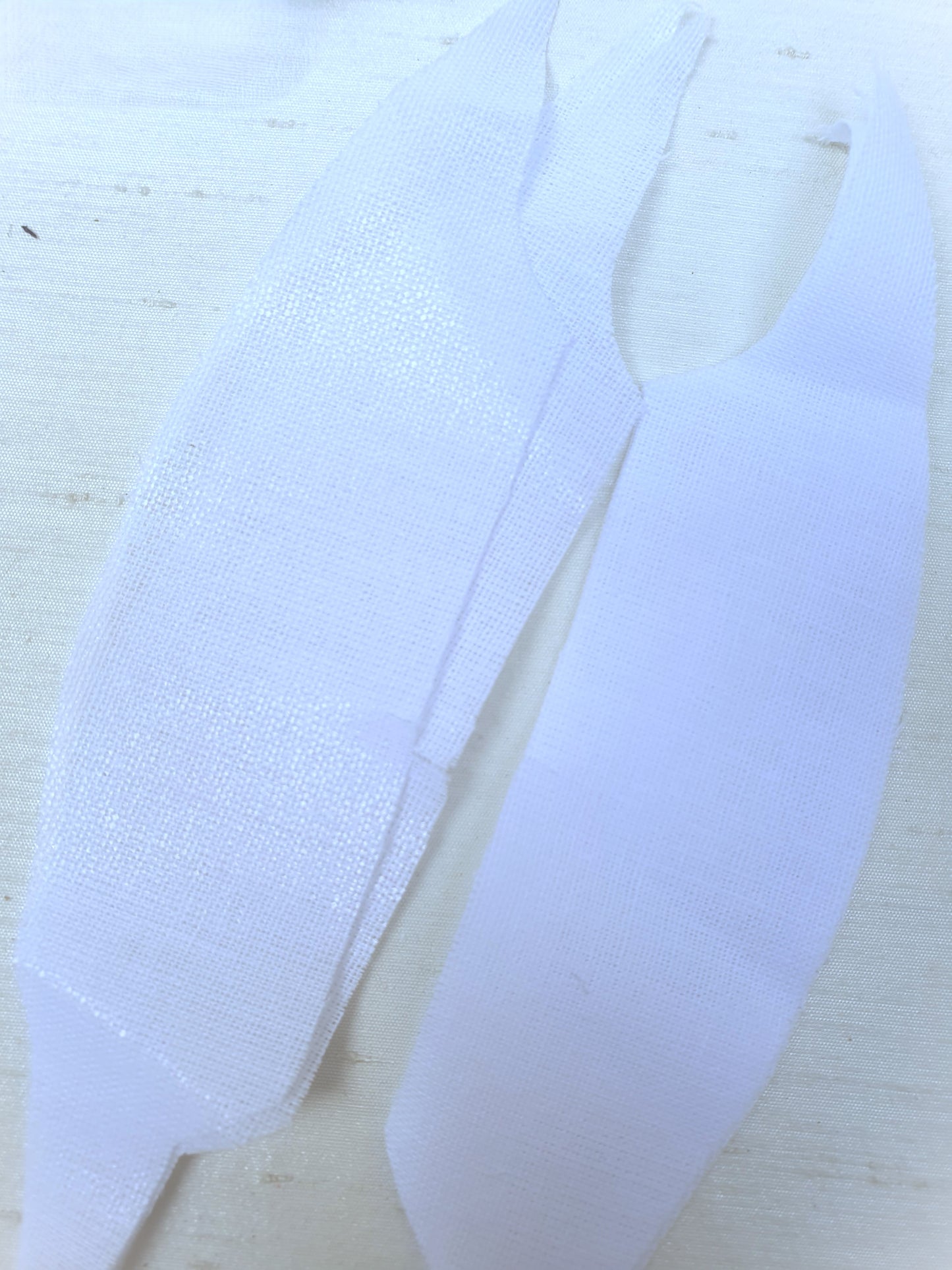 Fabric, Fusible Woven Interfacing, Offcuts, White