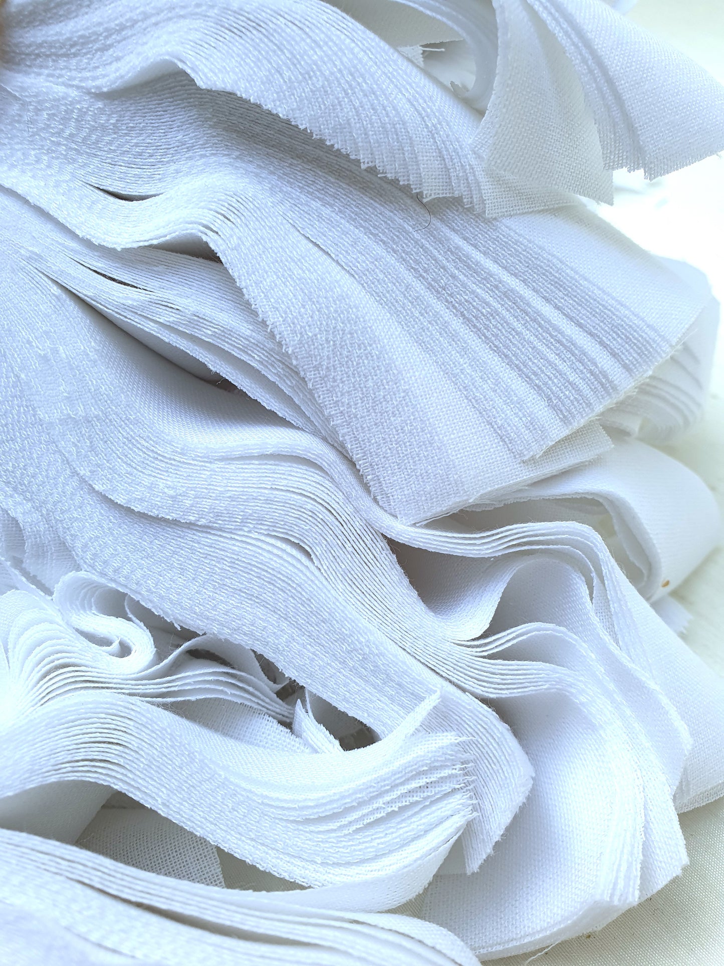 Fabric, Fusible Woven Interfacing, Offcuts, White