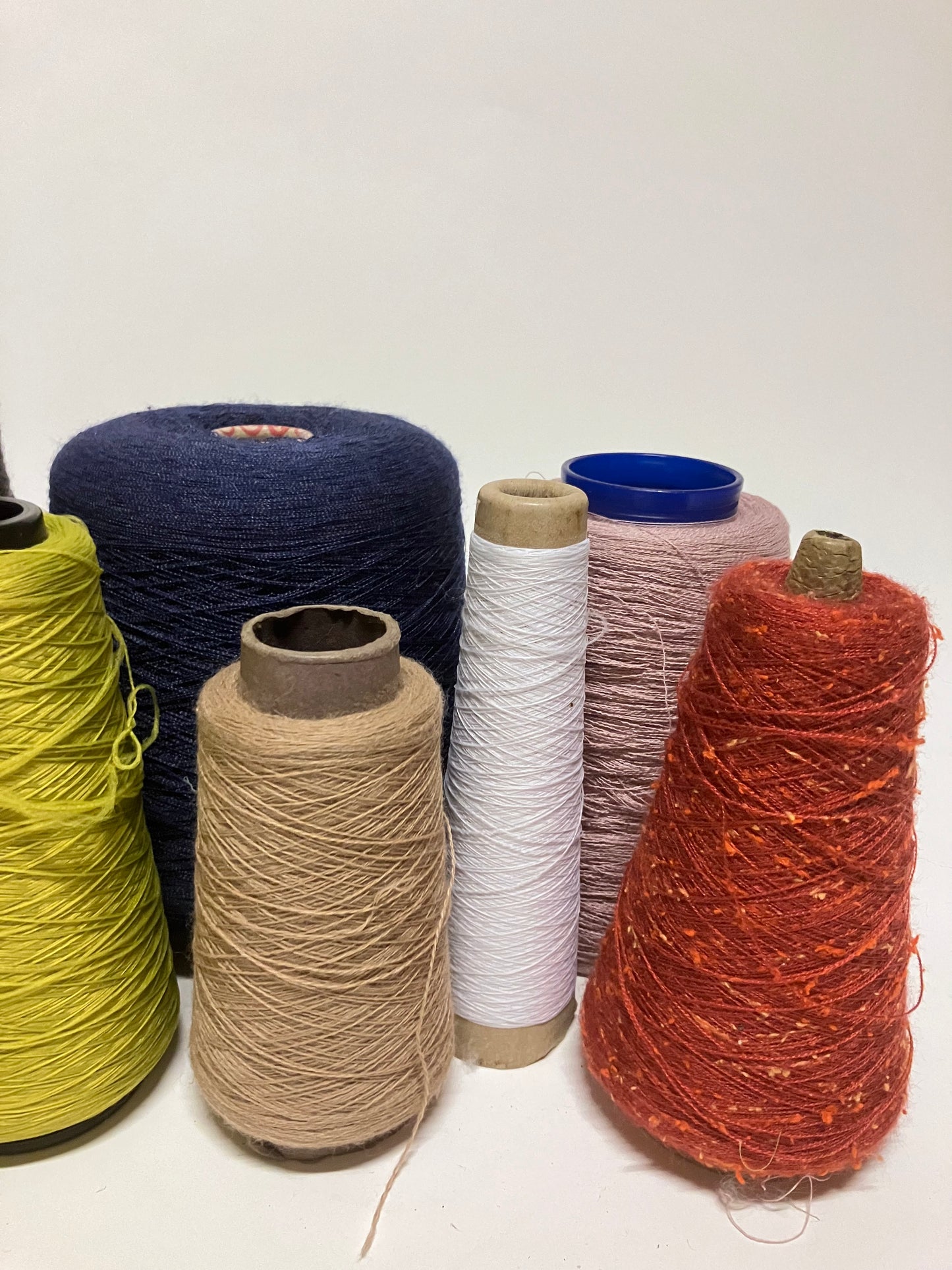 Yarn Cones, Range of Different Colours