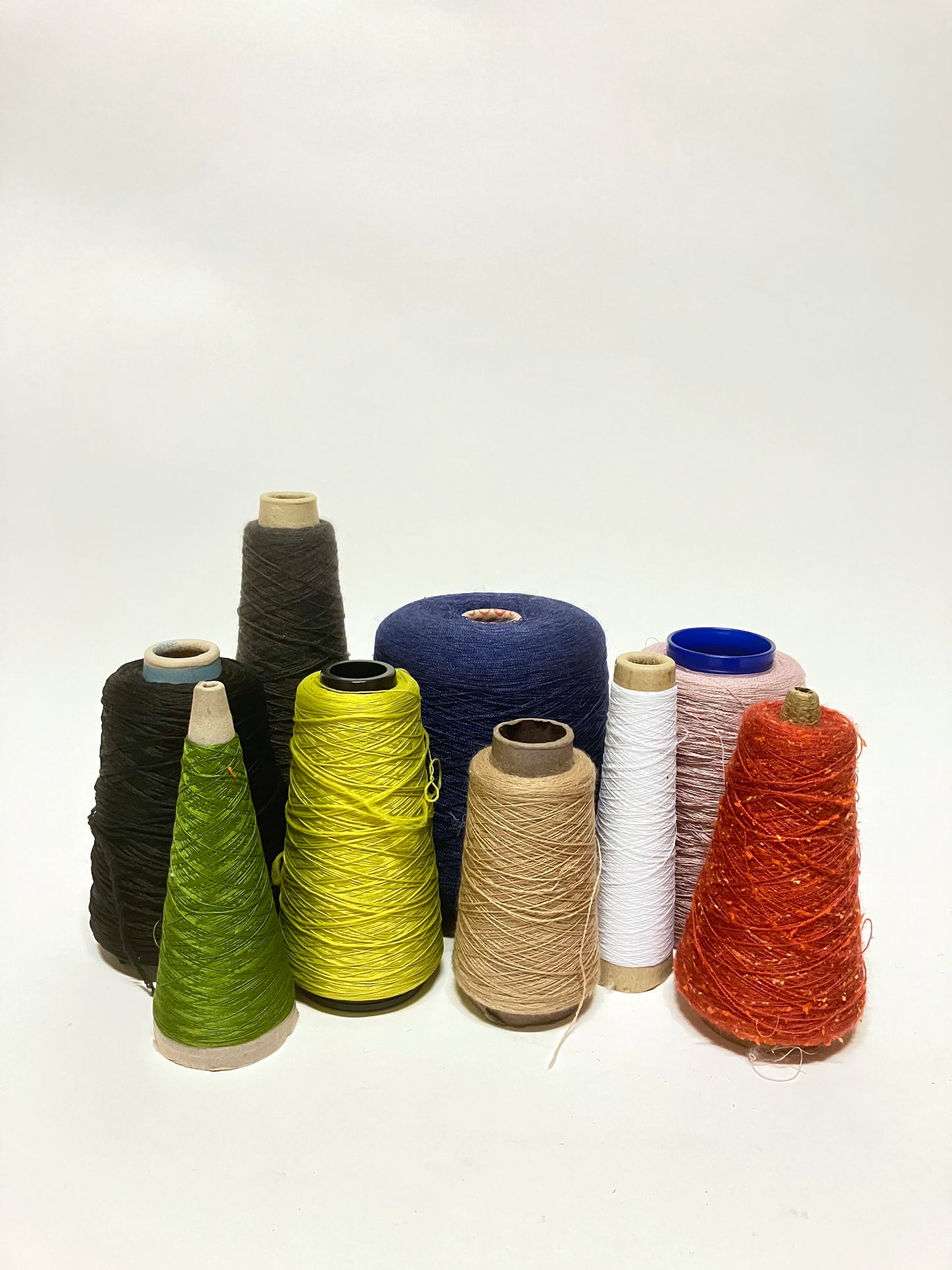 Yarn Cones, Range of Different Colours