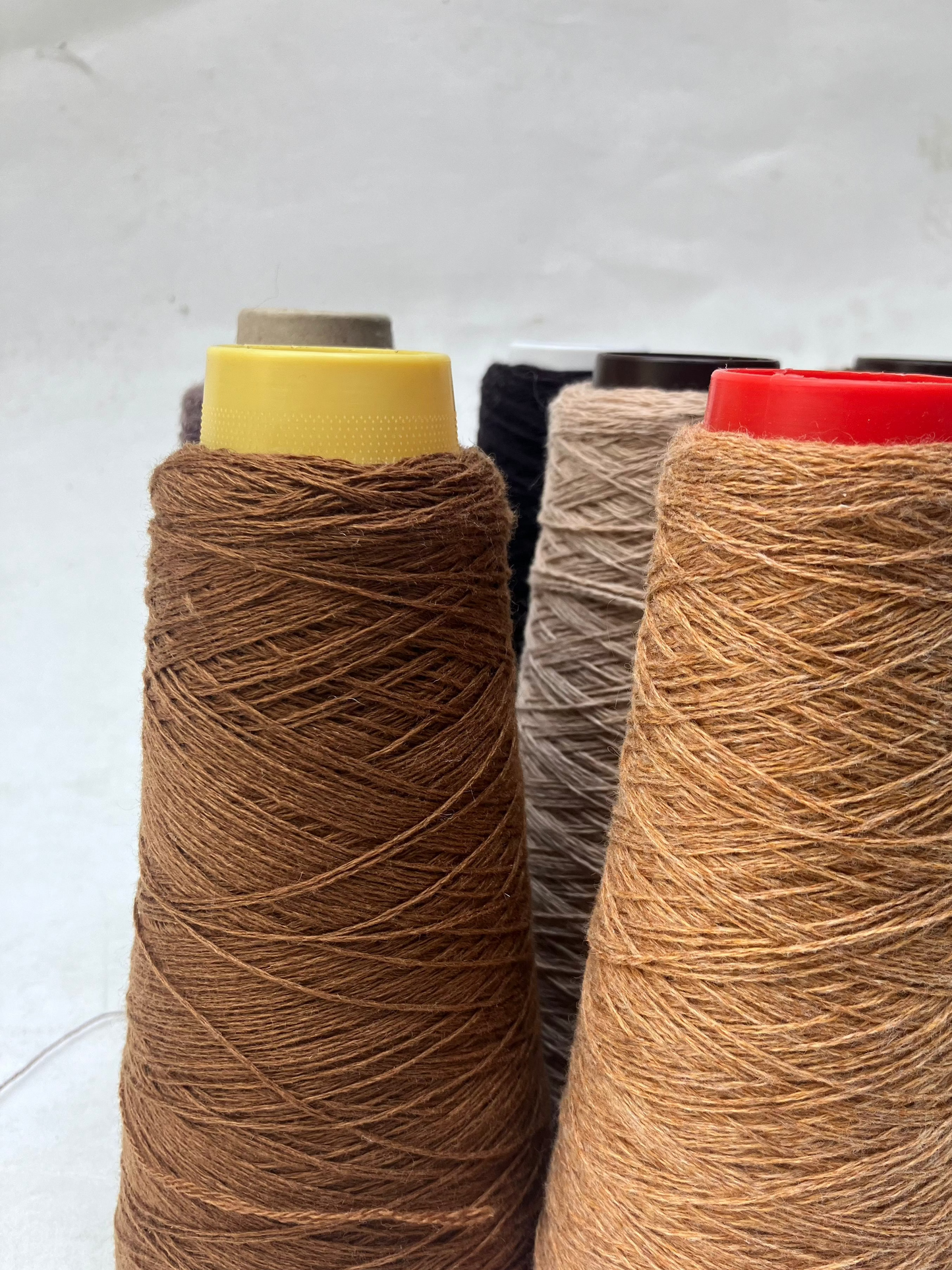 Yarn Cones, Range of Brown Shades, Mixed Bundle