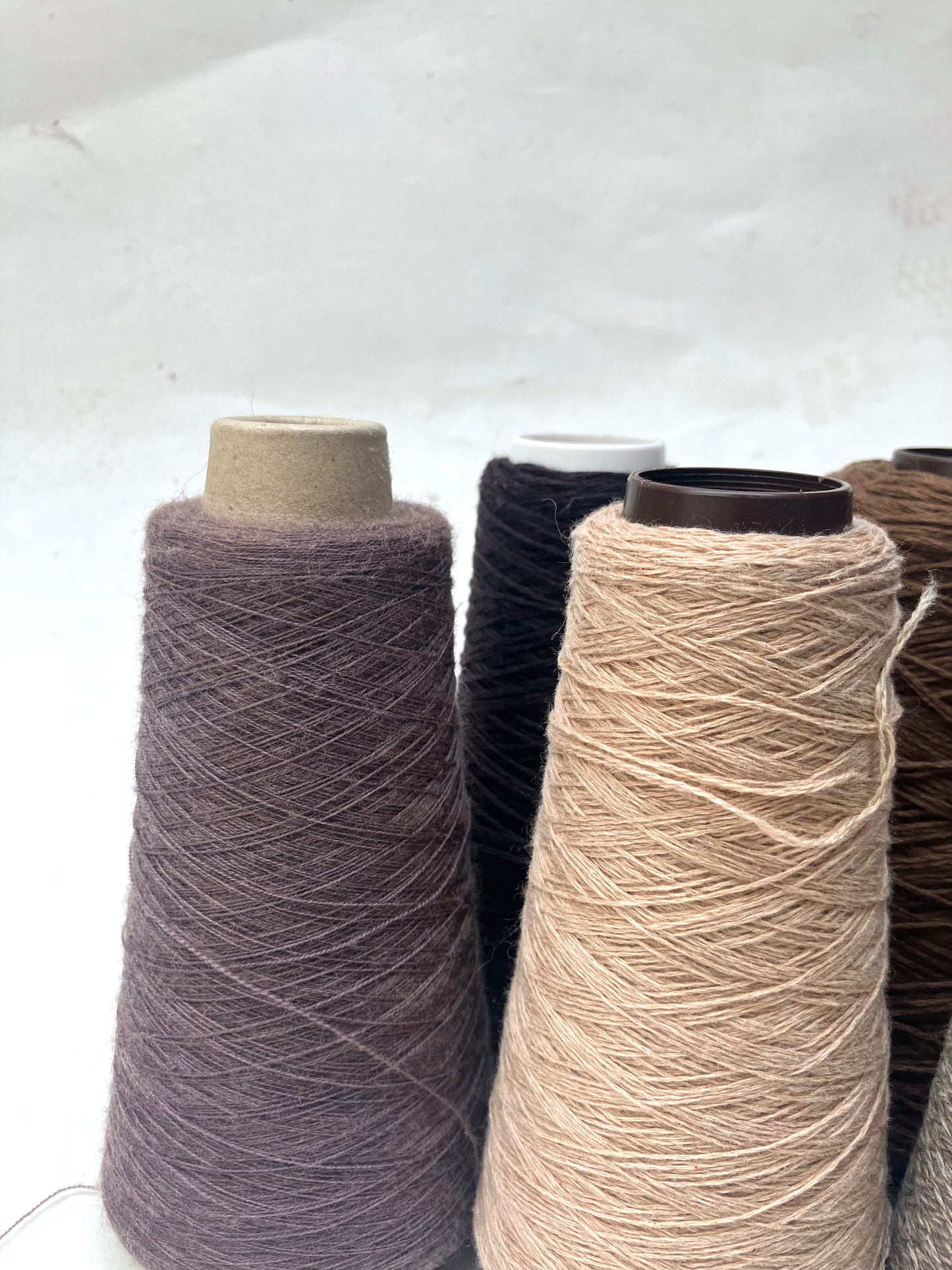 Yarn Cones, Range of Brown Shades, Mixed Bundle