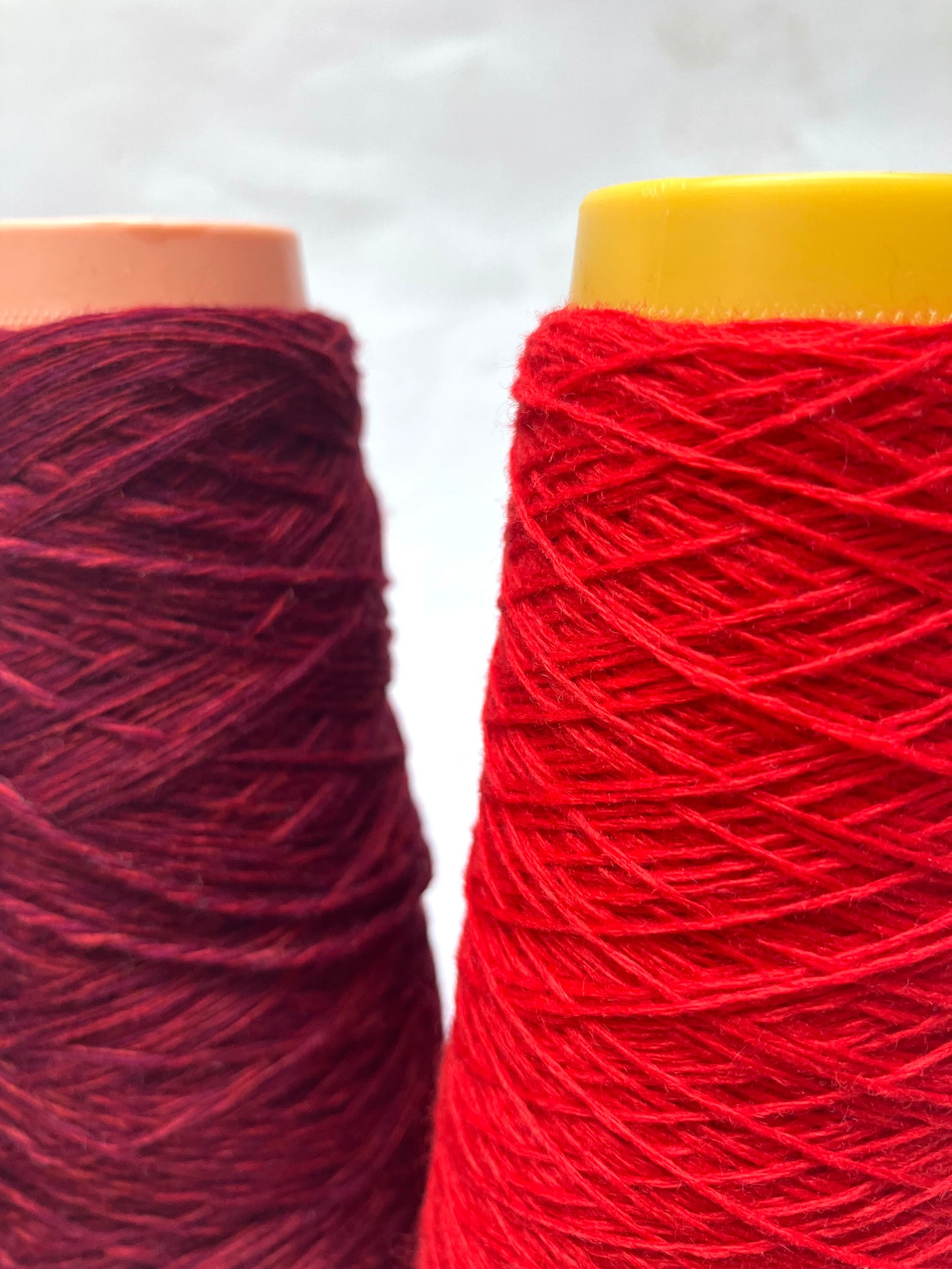 Yarn Cones, Range of Red Shades, Mixed Bundle