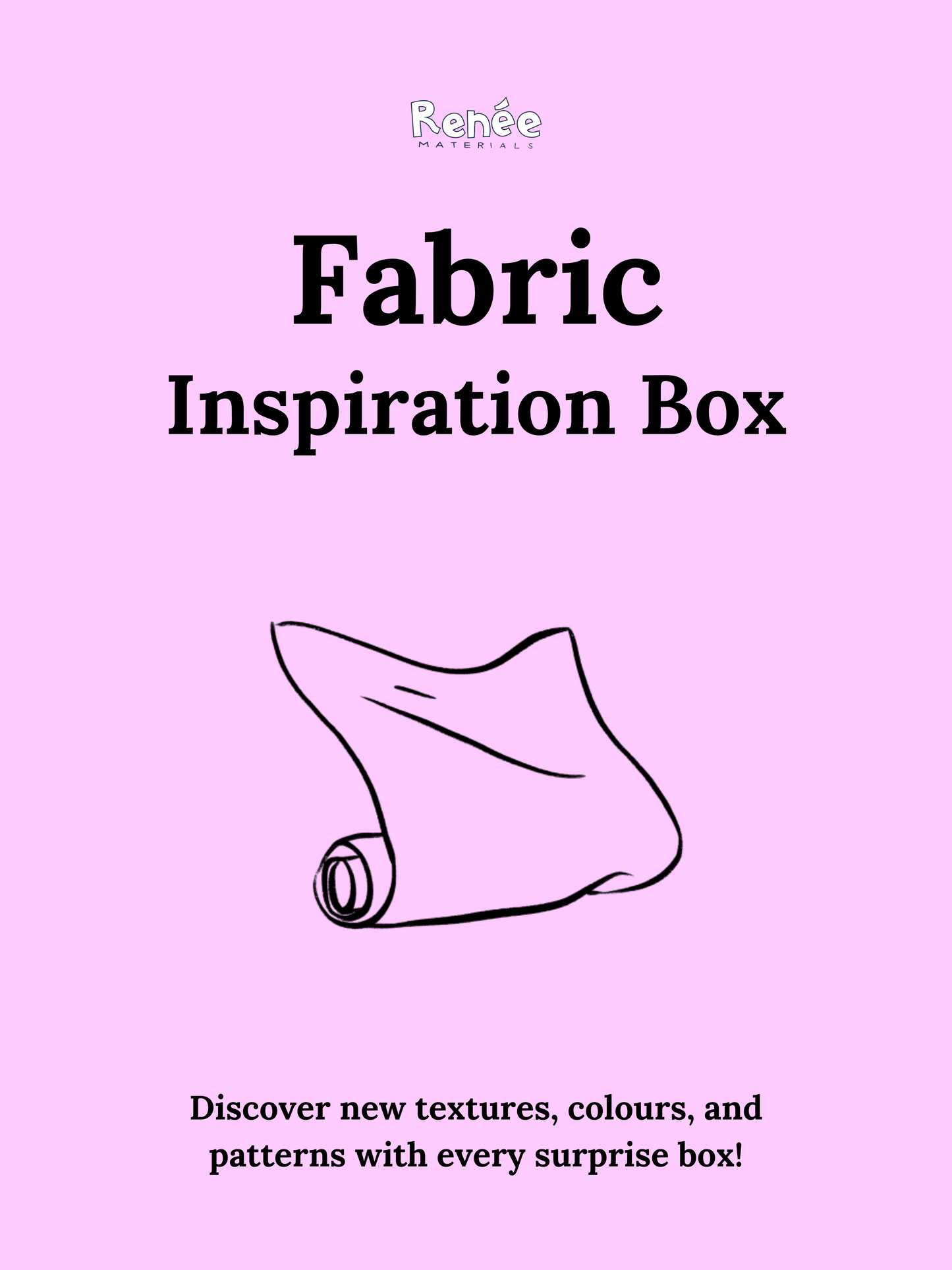 A poster of the Fabric Inspiration Box