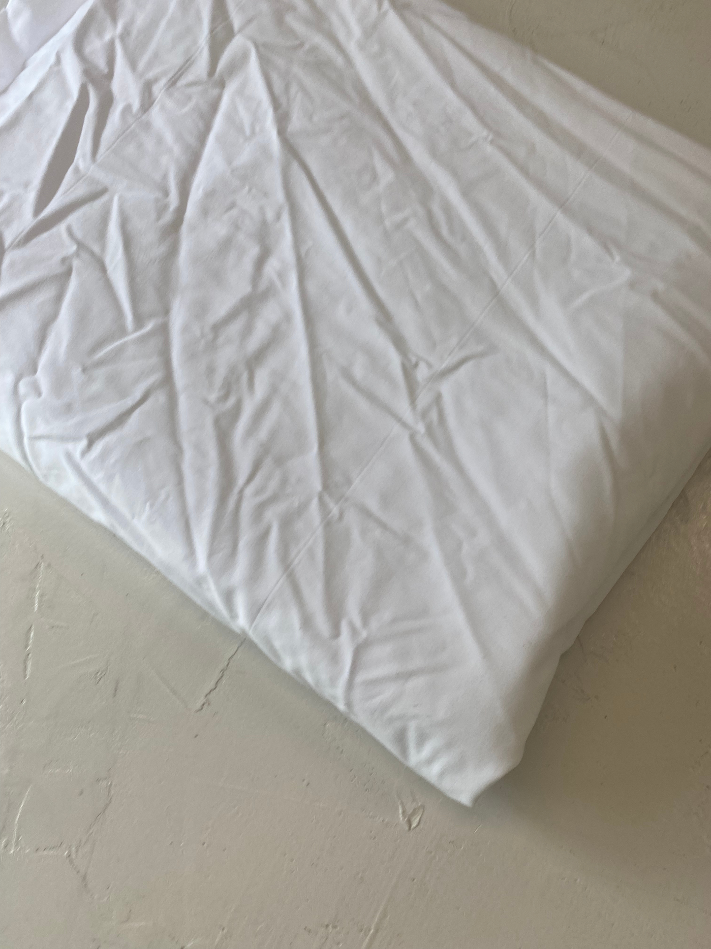Cotton linen sheet fabric in white