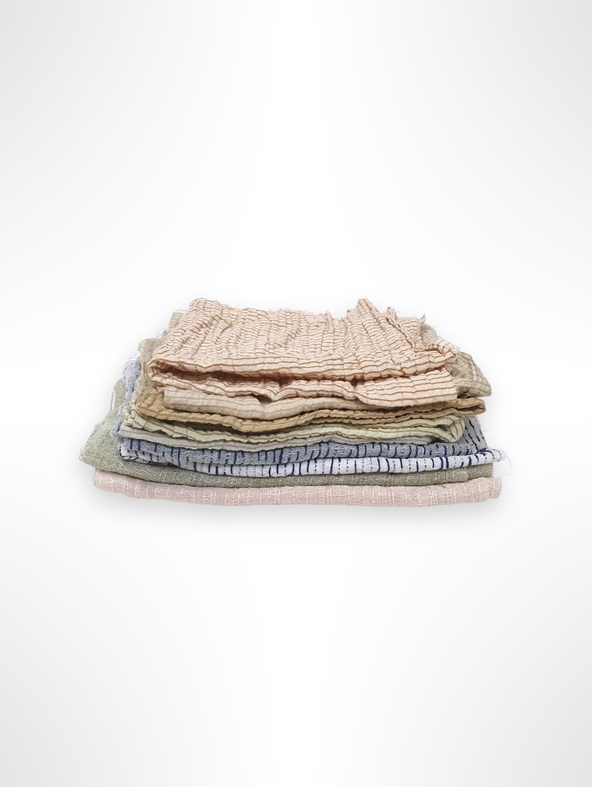 Fabric, Medium Size Pieces, Lightweight, Strip Pattern Mix