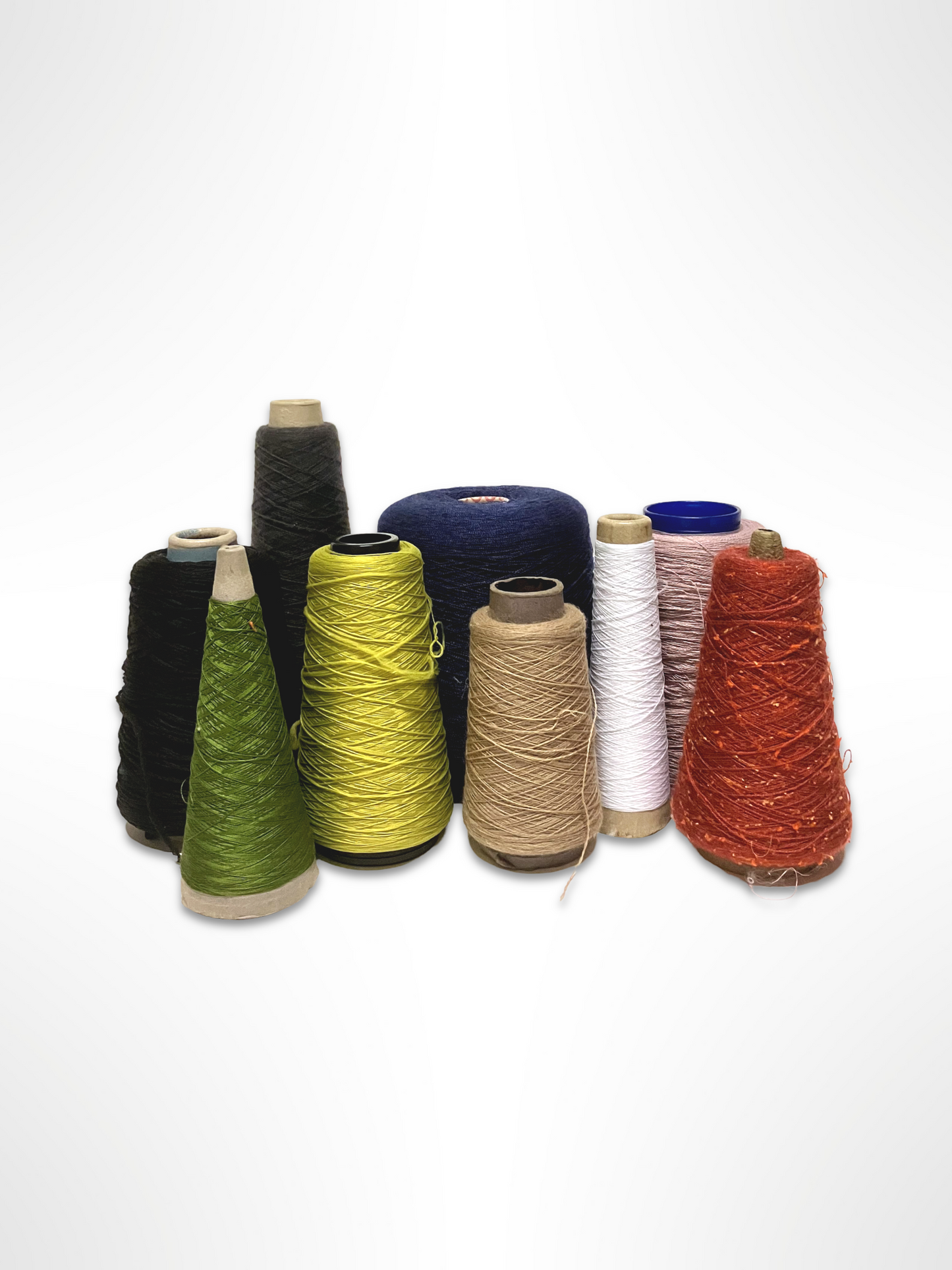 Yarn Cones, Range of Different Colours