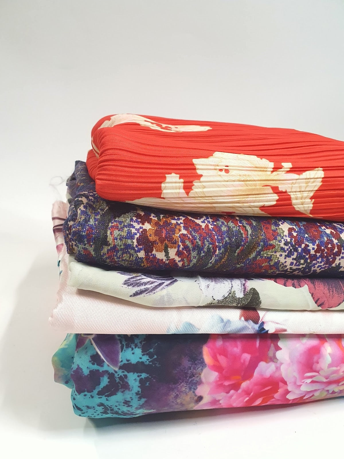 Fabric, Floral Prints Mix, Large Pieces