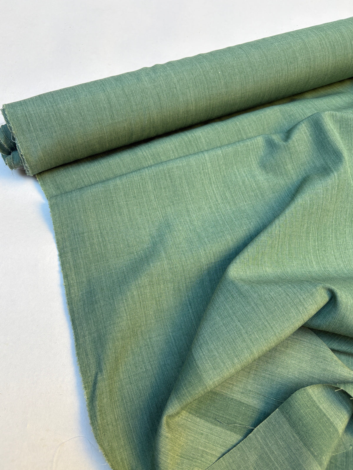 Fabric, Sage Green, Light Weight, End of Roll