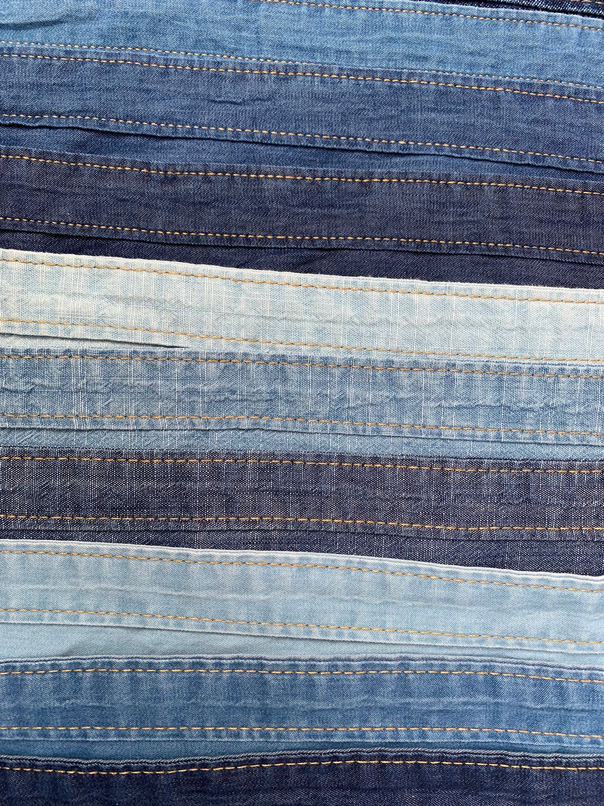 Denim Fabric Sample Panels Bundle of 4 *ONE-OFF*