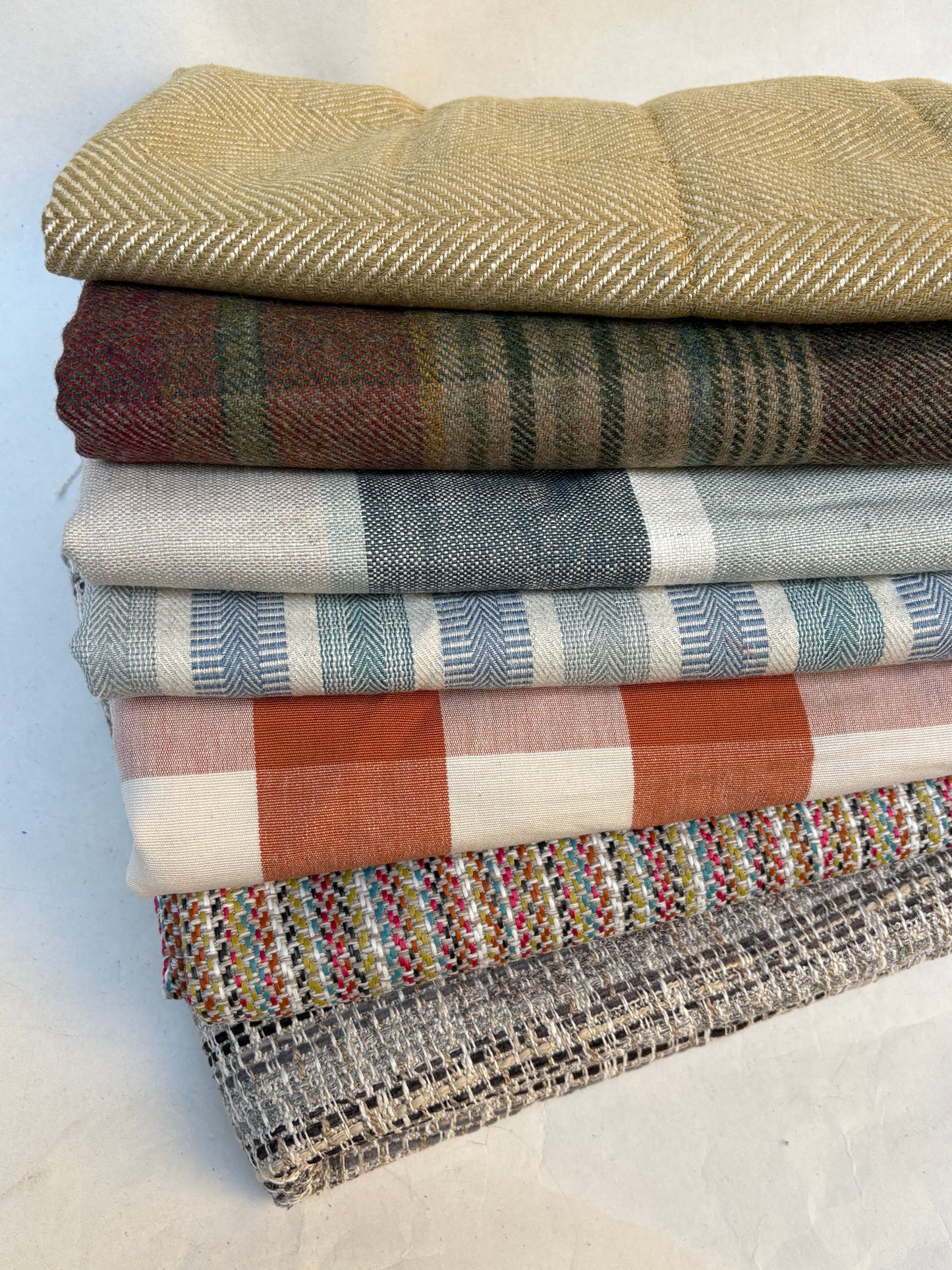 Patterned Fabric, From the Romo Group, End of Roll, Mixed Bundle