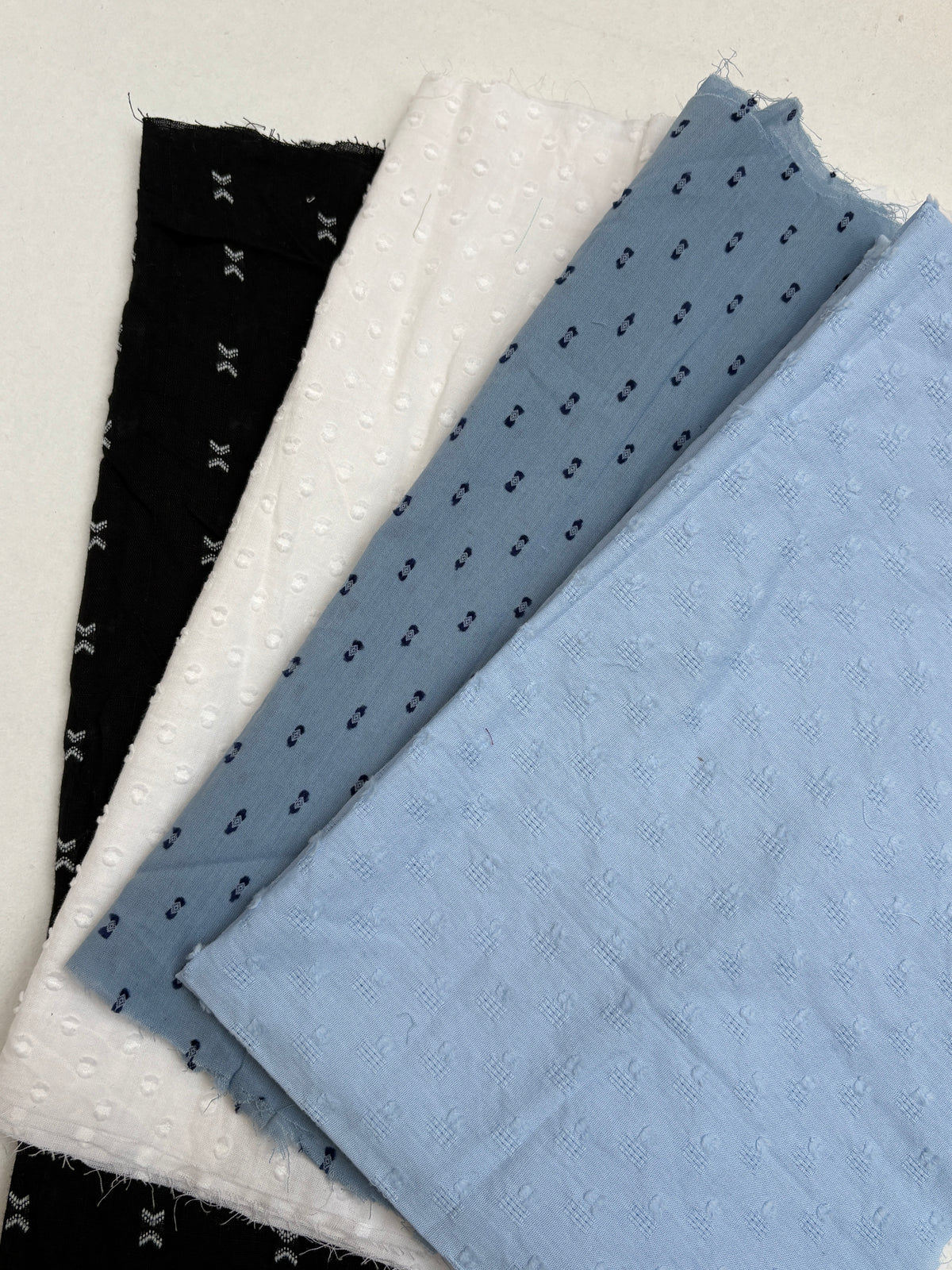 Embroidered Cotton Fabric Bundle of 4 from Nobody’s Child *ONE-OFF*