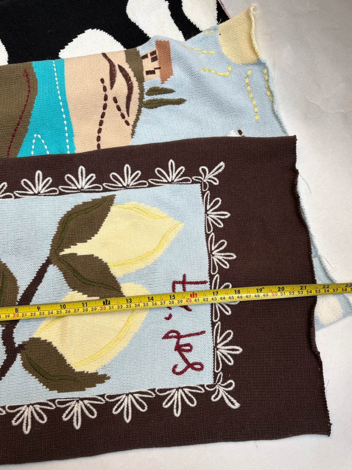 Patterned Knitting Samples Bundle of 4 *ONE-OFF*