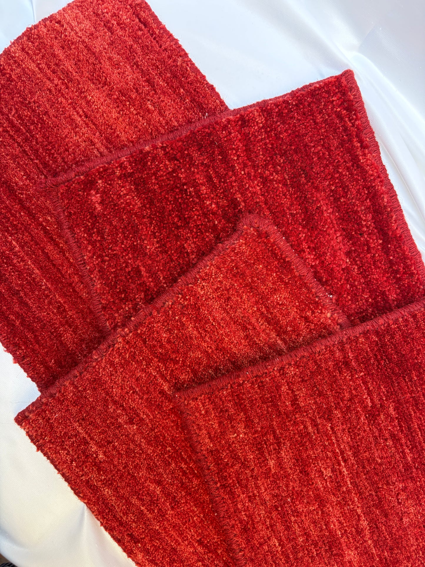 Red Textured Rug Bundle of Four *ONE-OFF*