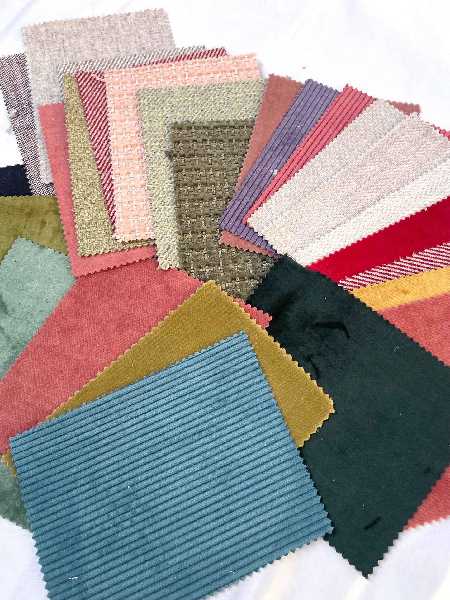 Colourful Textured Fabric Sample Bundle of 26 from Cristina Marrone *ONE-OFF*