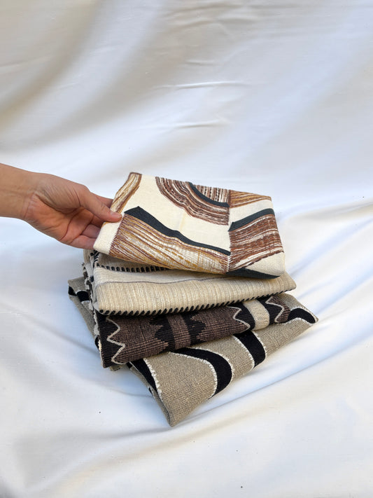 Embroidered Pattern Fabric Bundle of Four *ONE-OFF*