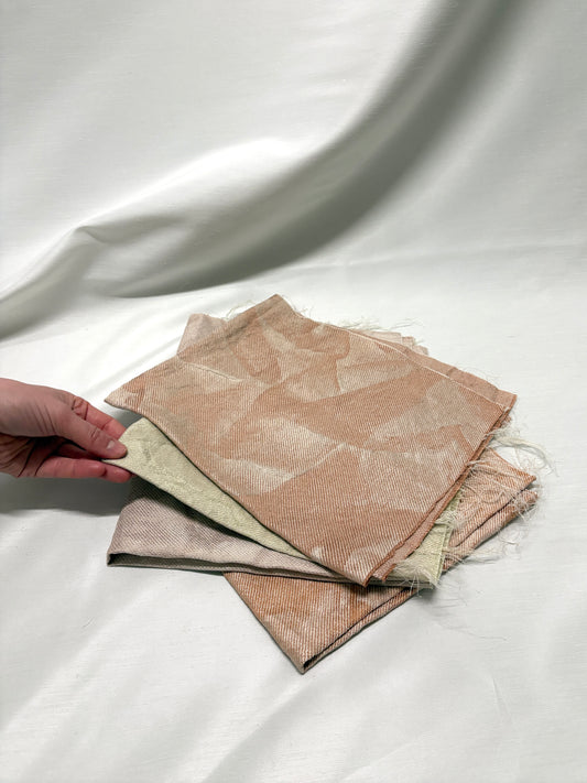 Shiny Wave–textured Fabric Bundle of Four *ONE-OFF*