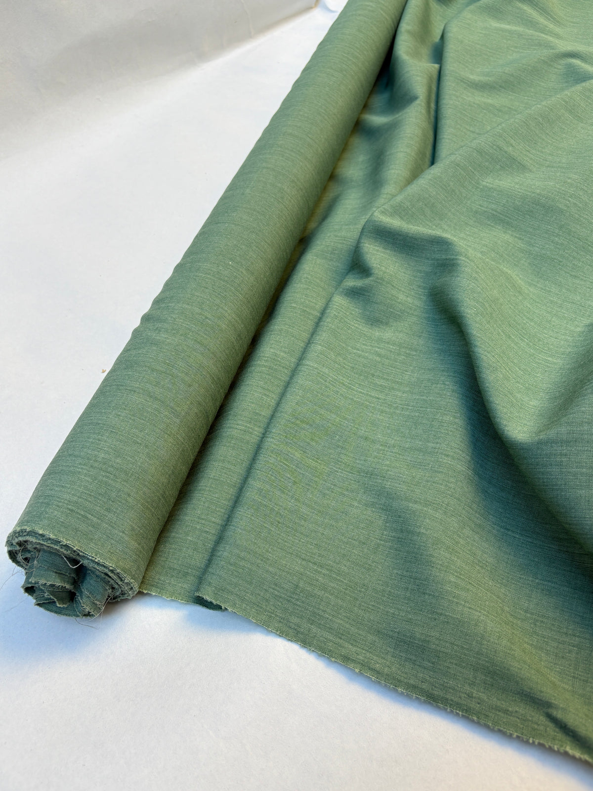 Fabric, Sage Green, Light Weight, End of Roll
