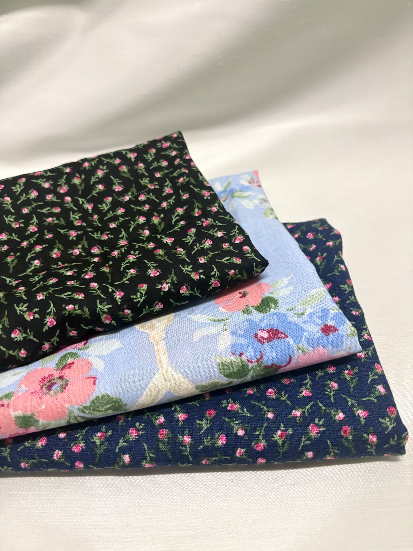 Floral 100% Cotton Fabric Bundle of Three *ONE-OFF*