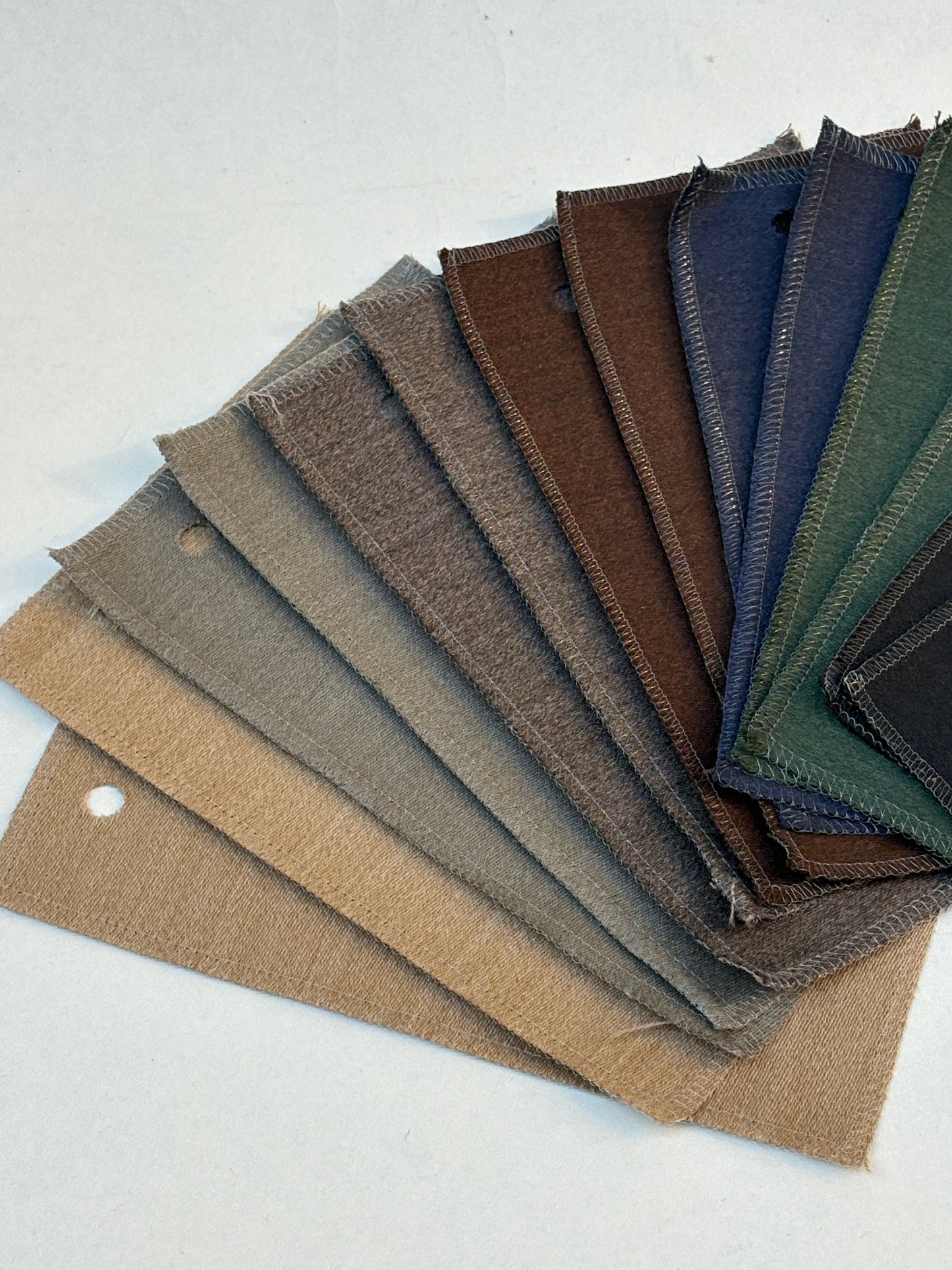 Deep Tonal Darks Fabric Sample Bundle of 14 from Vitra *ONE-OFF*