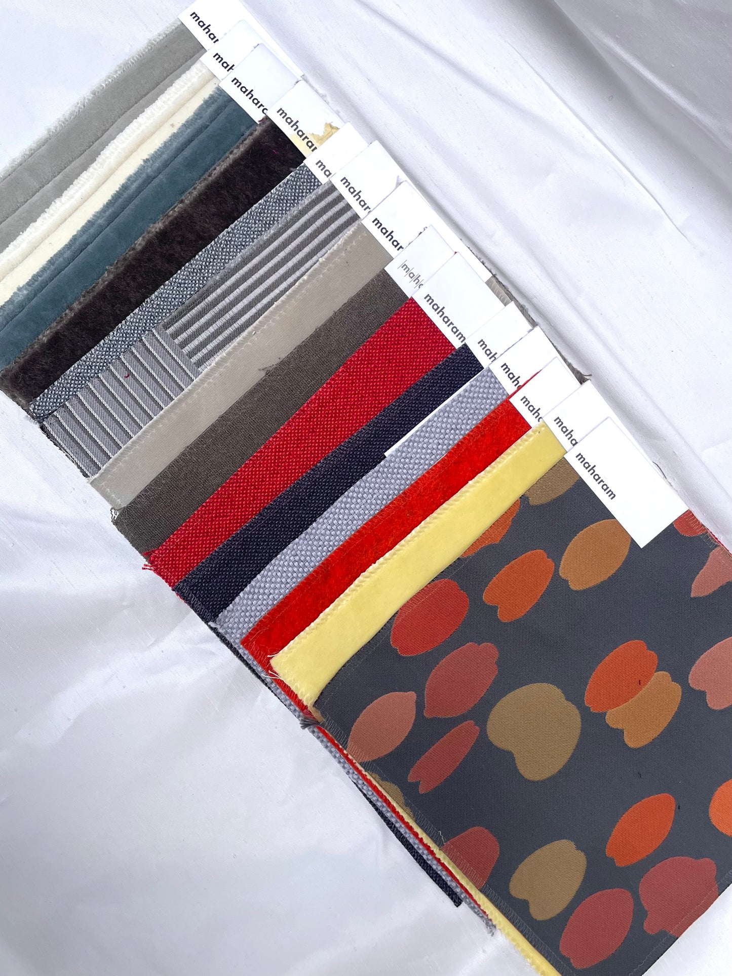 Colourful Fabric Sample Bundle of 14 from MAHARAM *ONE-OFF*