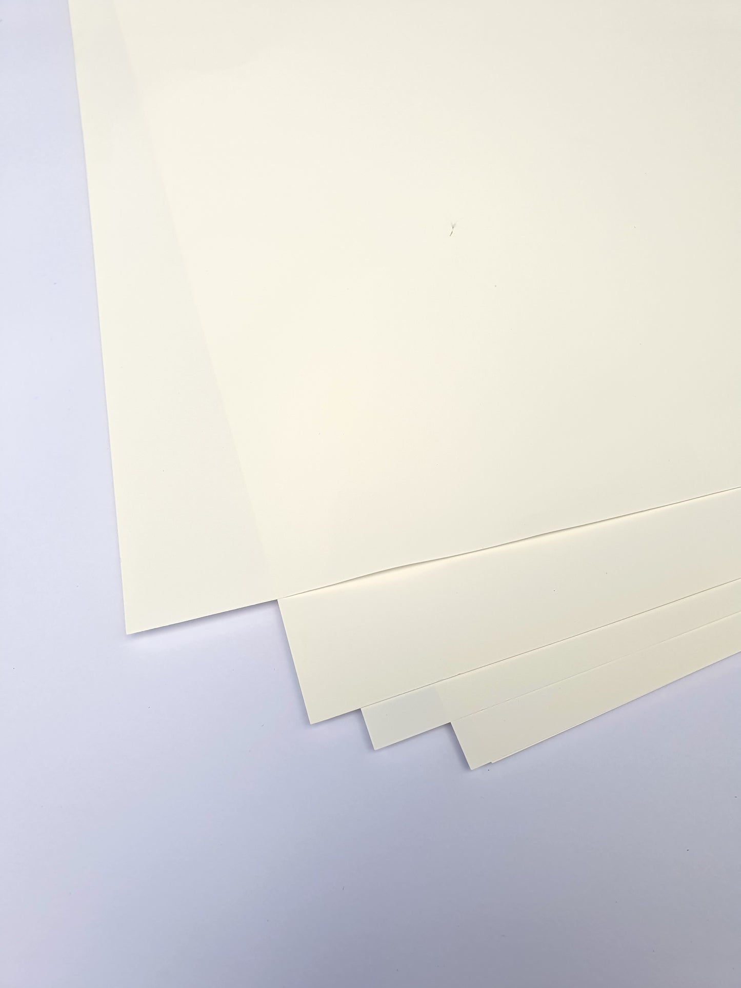 Paper, Smooth Plastic Coating, ~130gsm, Dirty Bone White, 722x510mm