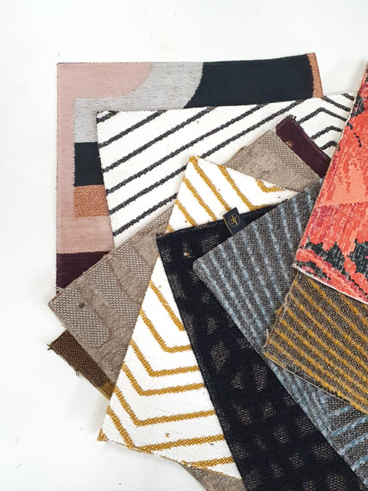 Carpet Sample, Medium Square Pieces, Mixed Bundle, 38x38cm