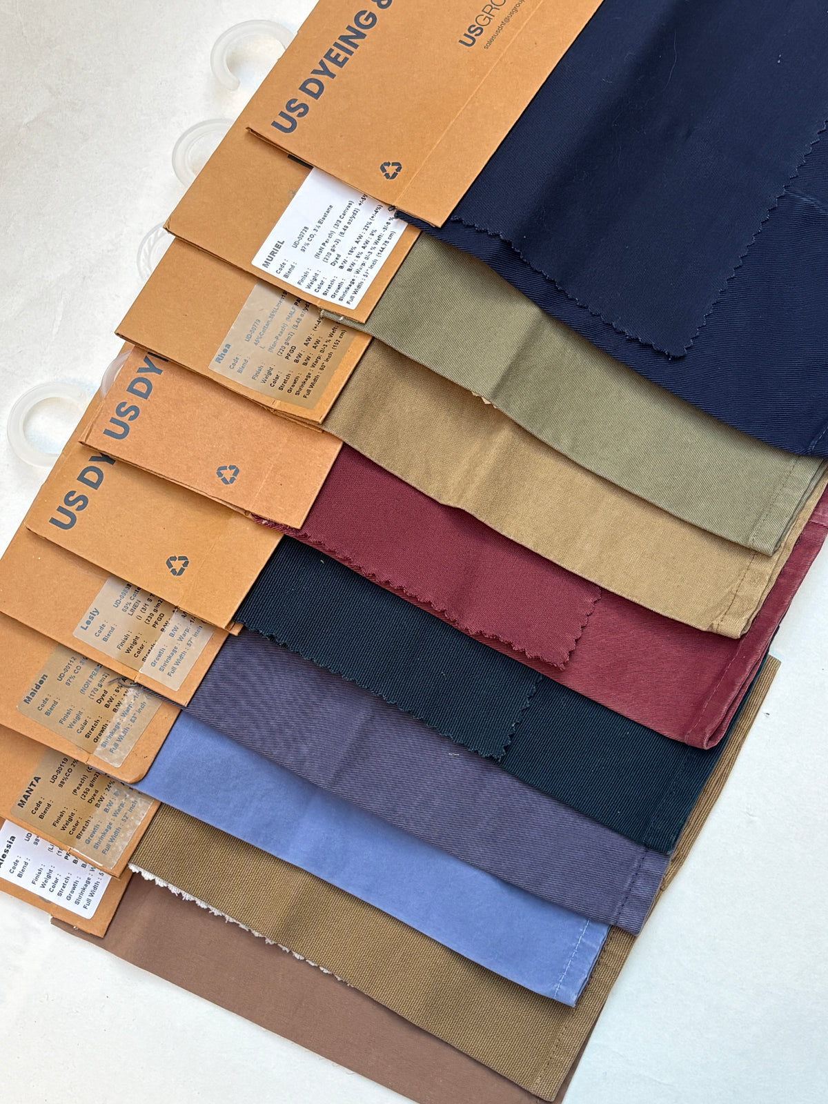 Colourful Denim Fabric Bundle of 9 *ONE-OFF*
