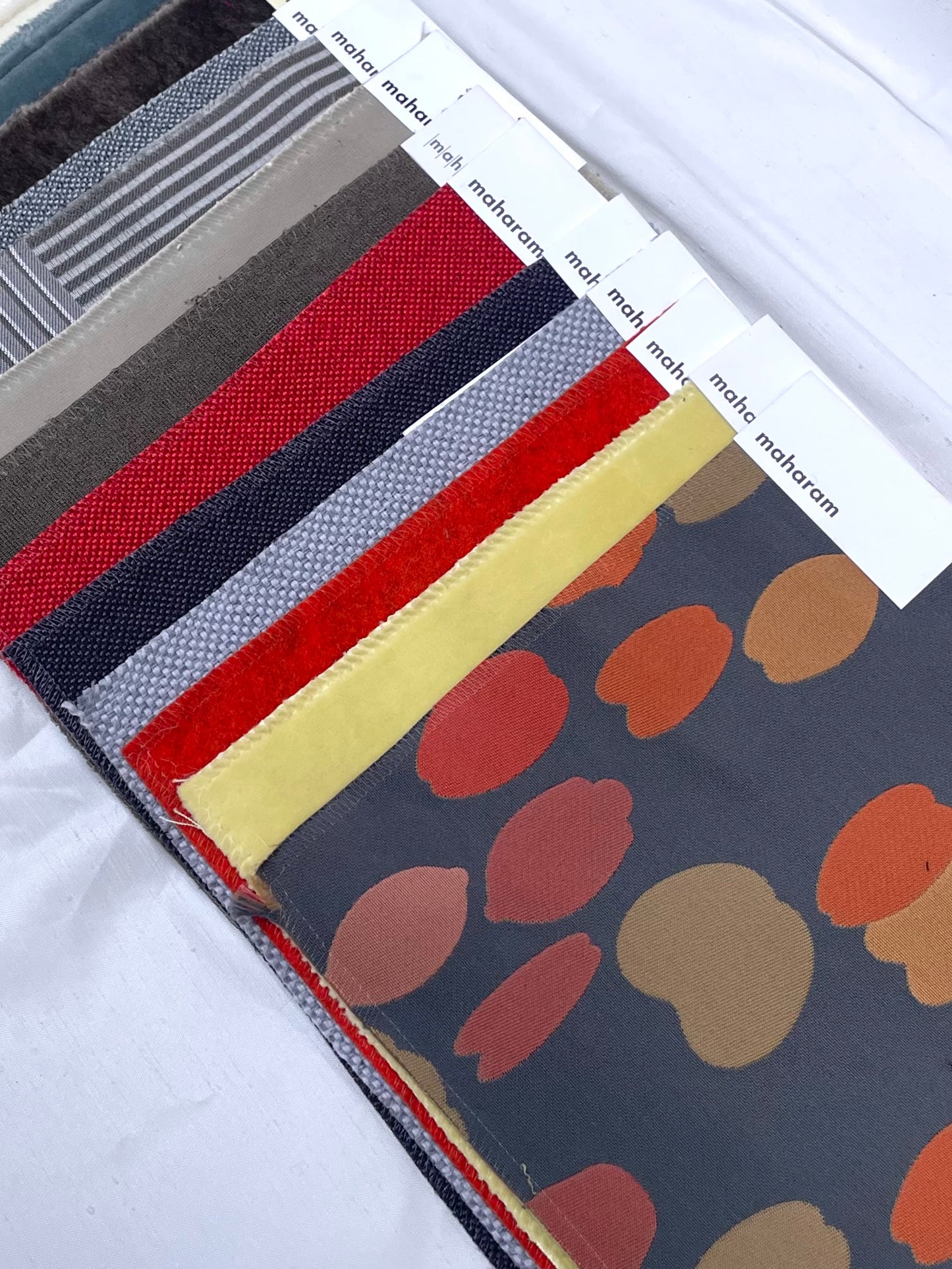 Colourful Fabric Sample Bundle of 14 from MAHARAM *ONE-OFF*