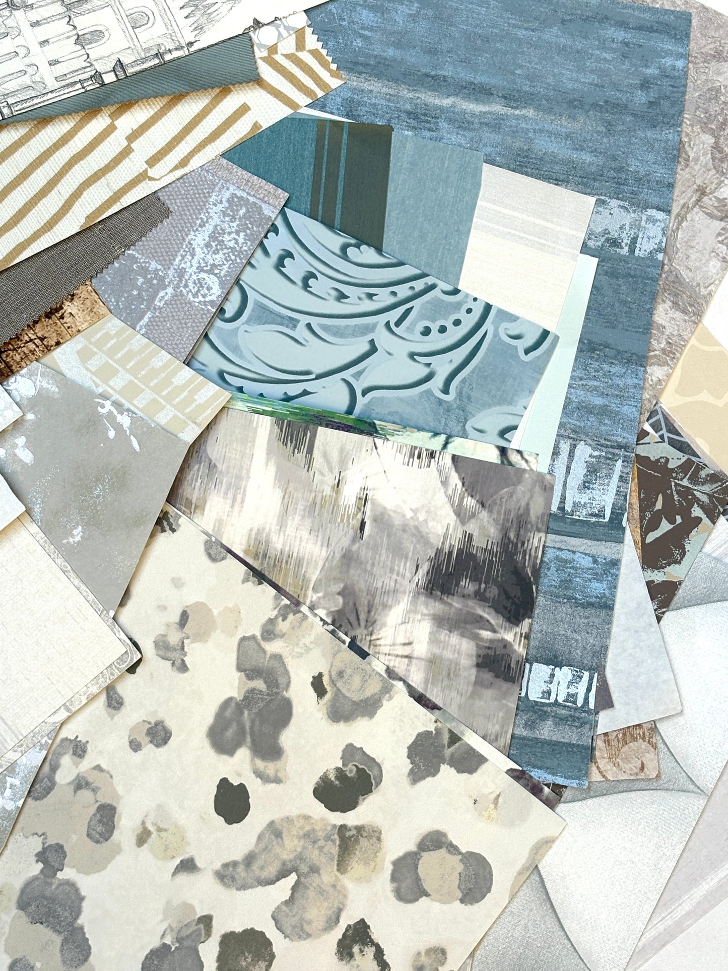 Architectural Materials, Wallpaper Samples, Mixed Bundle