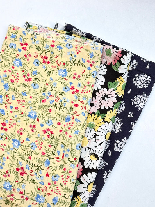 Floral Cotton Fabric Bundle of 3 from Nobody’s Child *ONE-OFF*