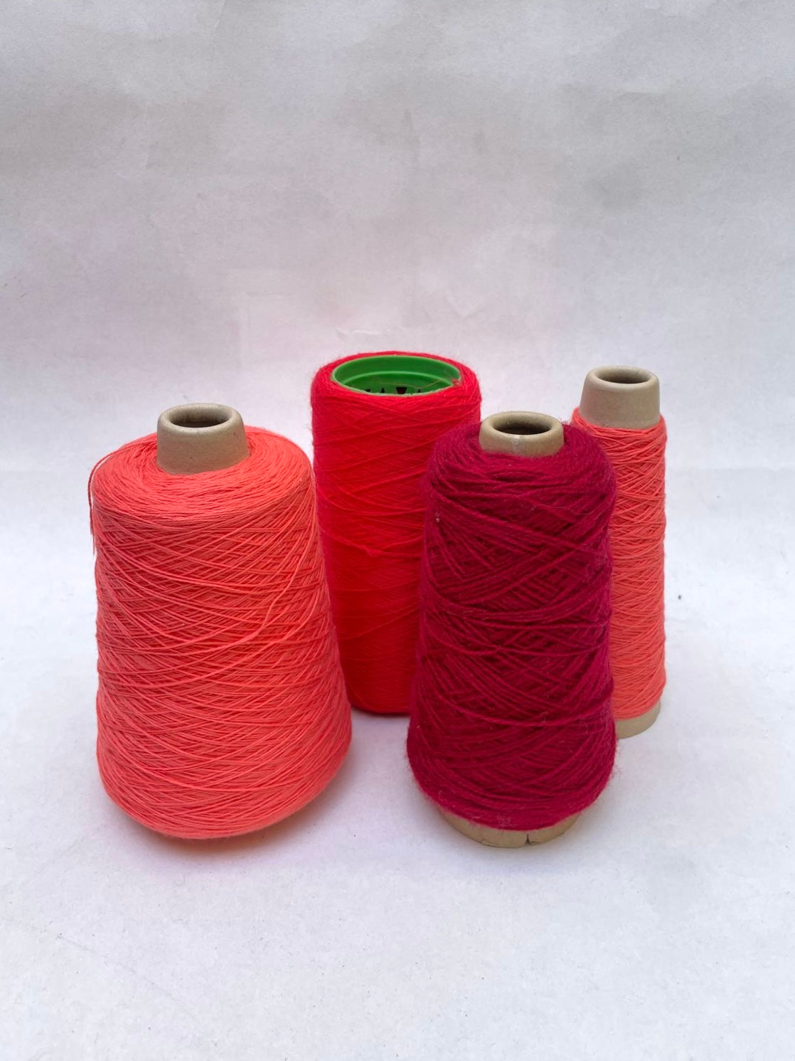 Yarn Cones, Range of Red Shades, Mixed Bundle