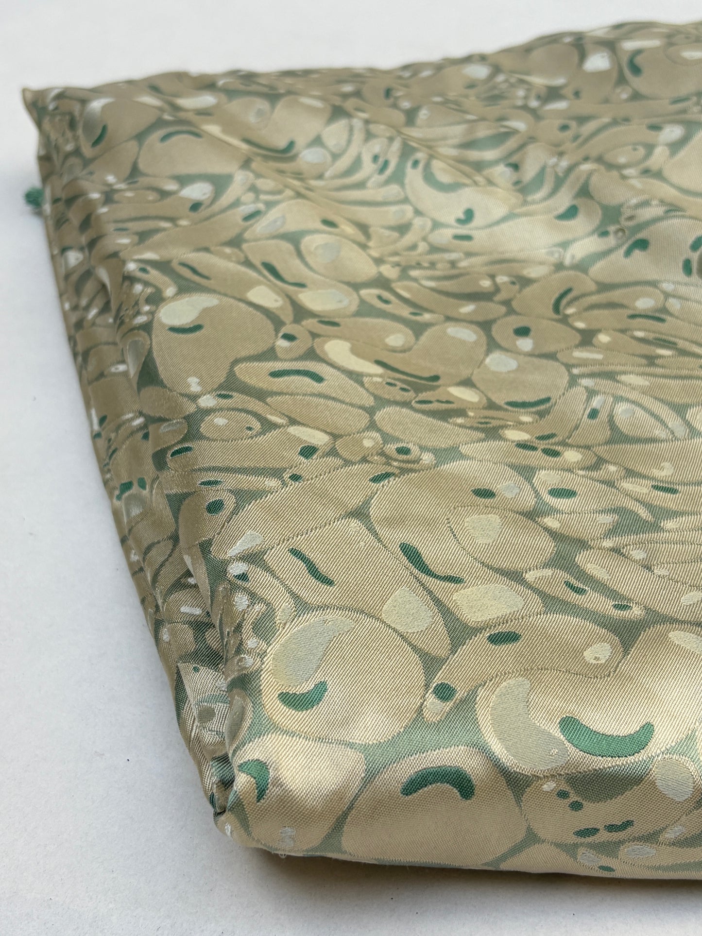 Fabric, Silk Blend, Woven Jacquard, Medium Weight, End of Roll