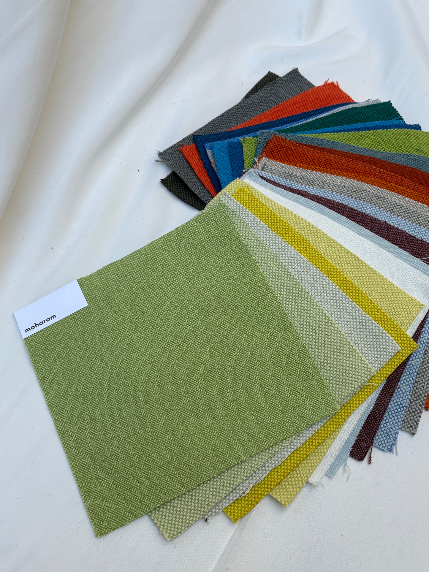 Colourful Fabric Sample Bundle of 26 from MAHARAM *ONE-OFF*