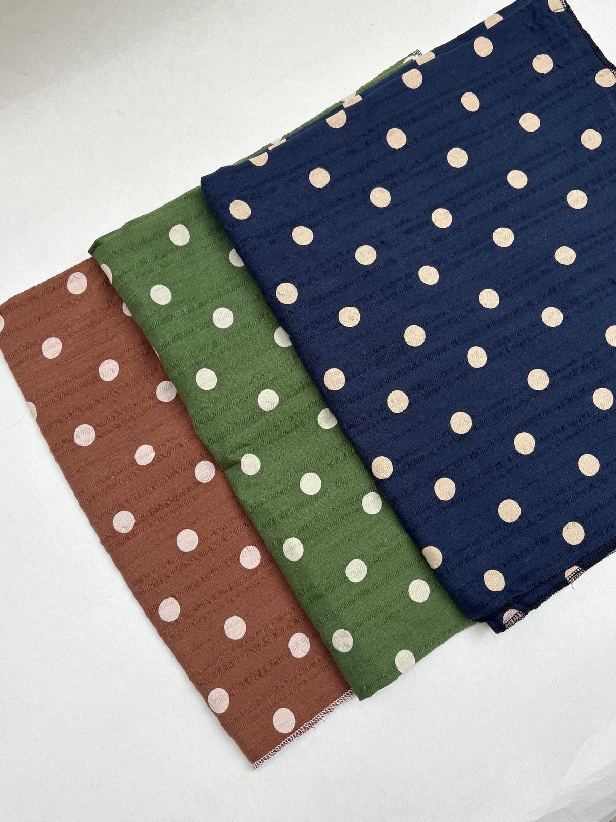 Dot Patterned Cotton Fabric Bundle of 3 from Nobody’s Child *ONE-OFF*