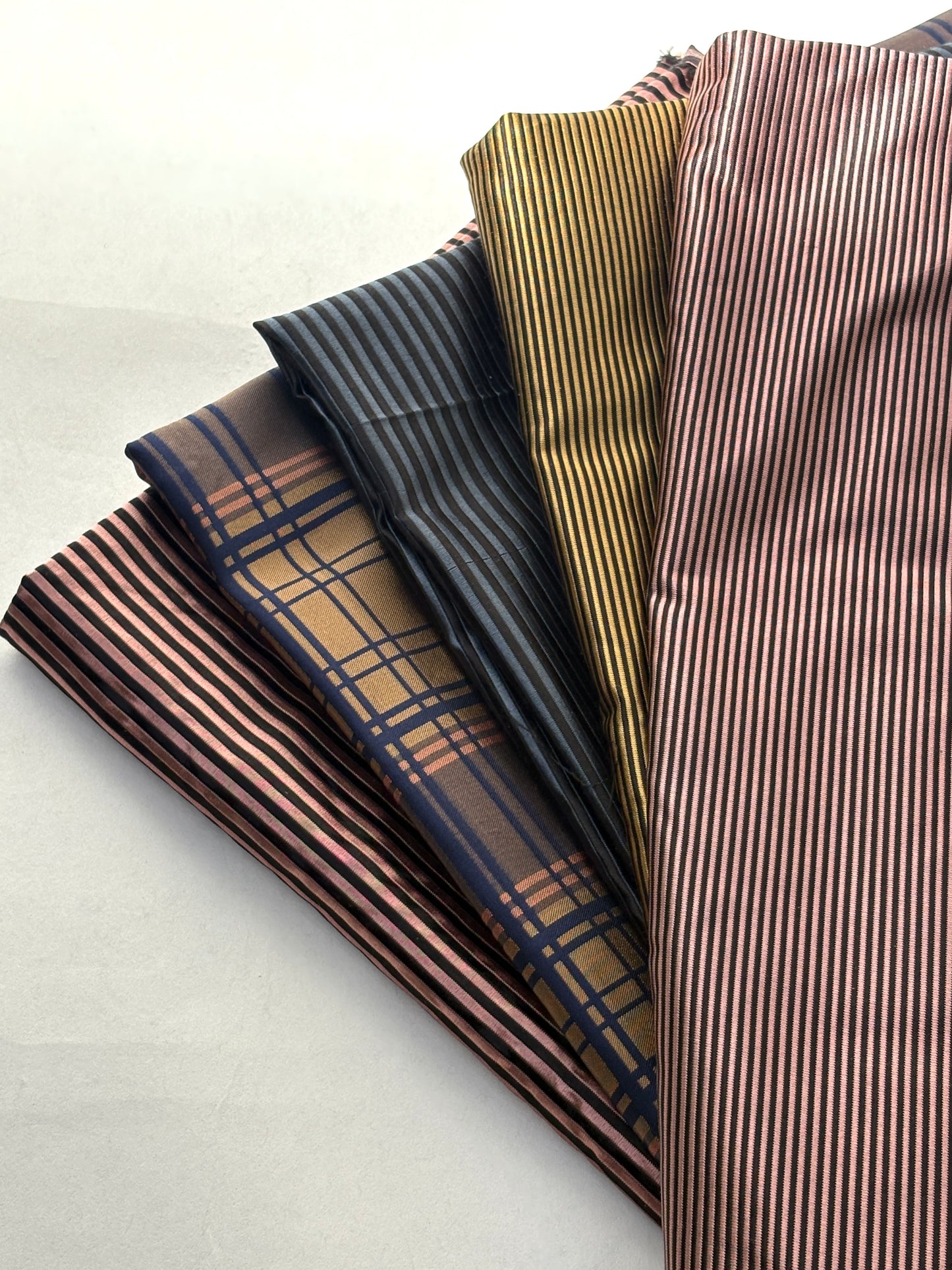 Fabric, Silk Blend Twill, Classic Patterned, End of Roll, Choose-your-colour