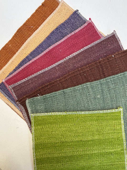 Colourful Wool Rug Samples Bundle of 8 *ONE-OFF*