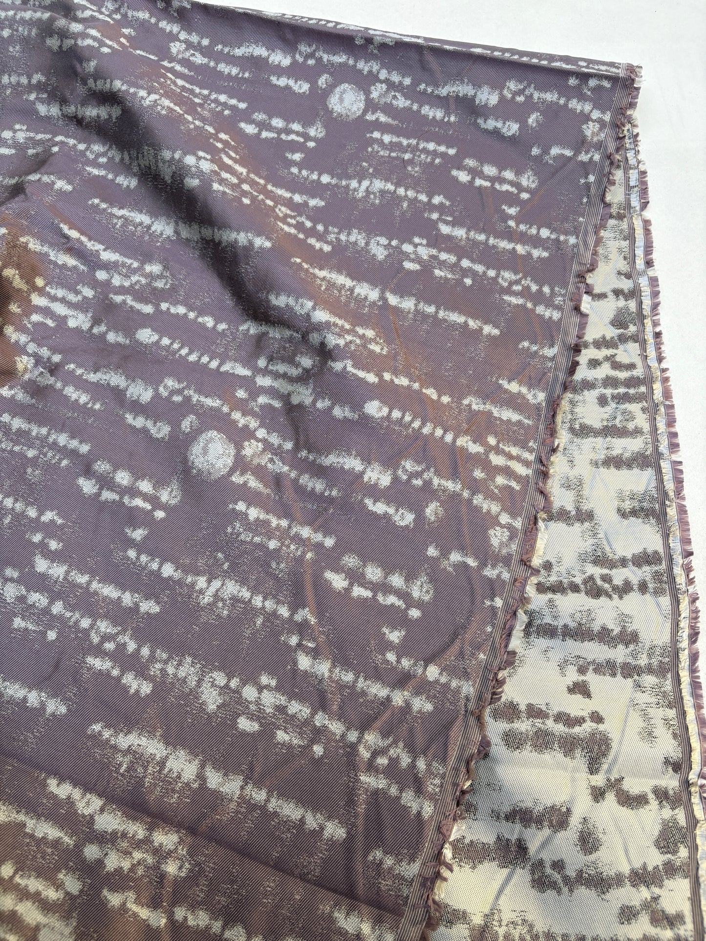 Fabric, Silk Blend, Woven Jacquard, Medium Weight, End of Roll, Choose-your-colour