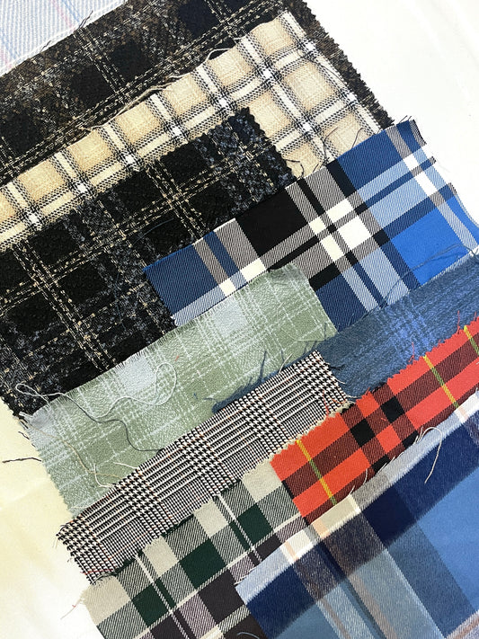 Checkered Fabric Sample from Nobody’s Child Bundle of 11 *ONE-OFF*