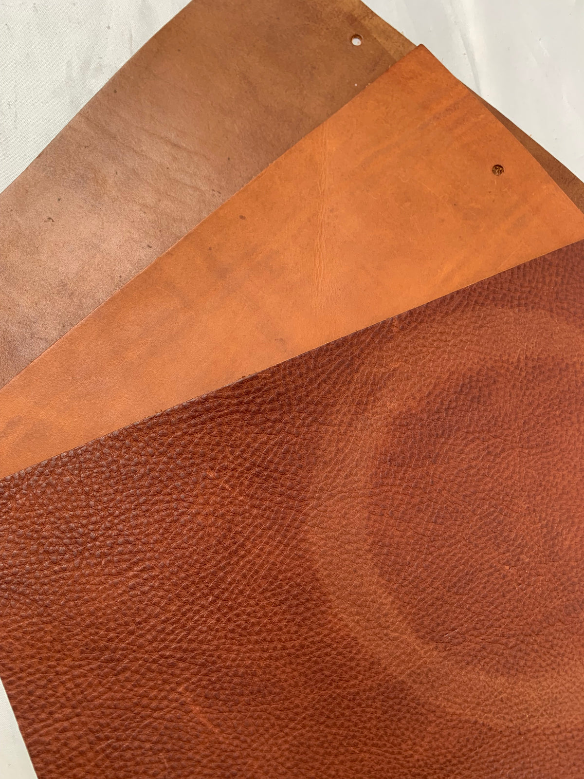 Brown Tonel Genuine Leather Samples Bundle of 3 *ONE-OFF*