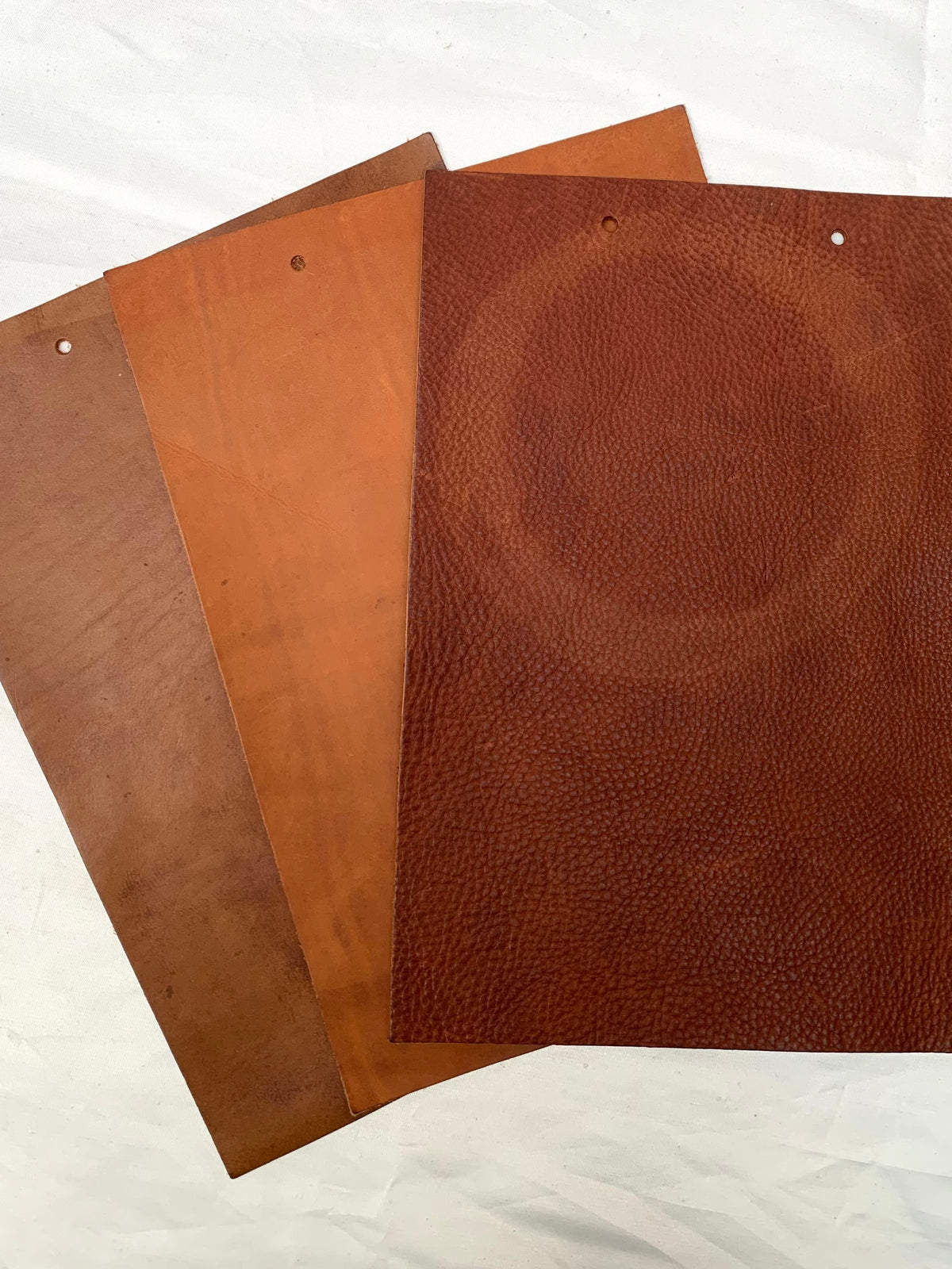 Brown Tonel Genuine Leather Samples Bundle of 3 *ONE-OFF*