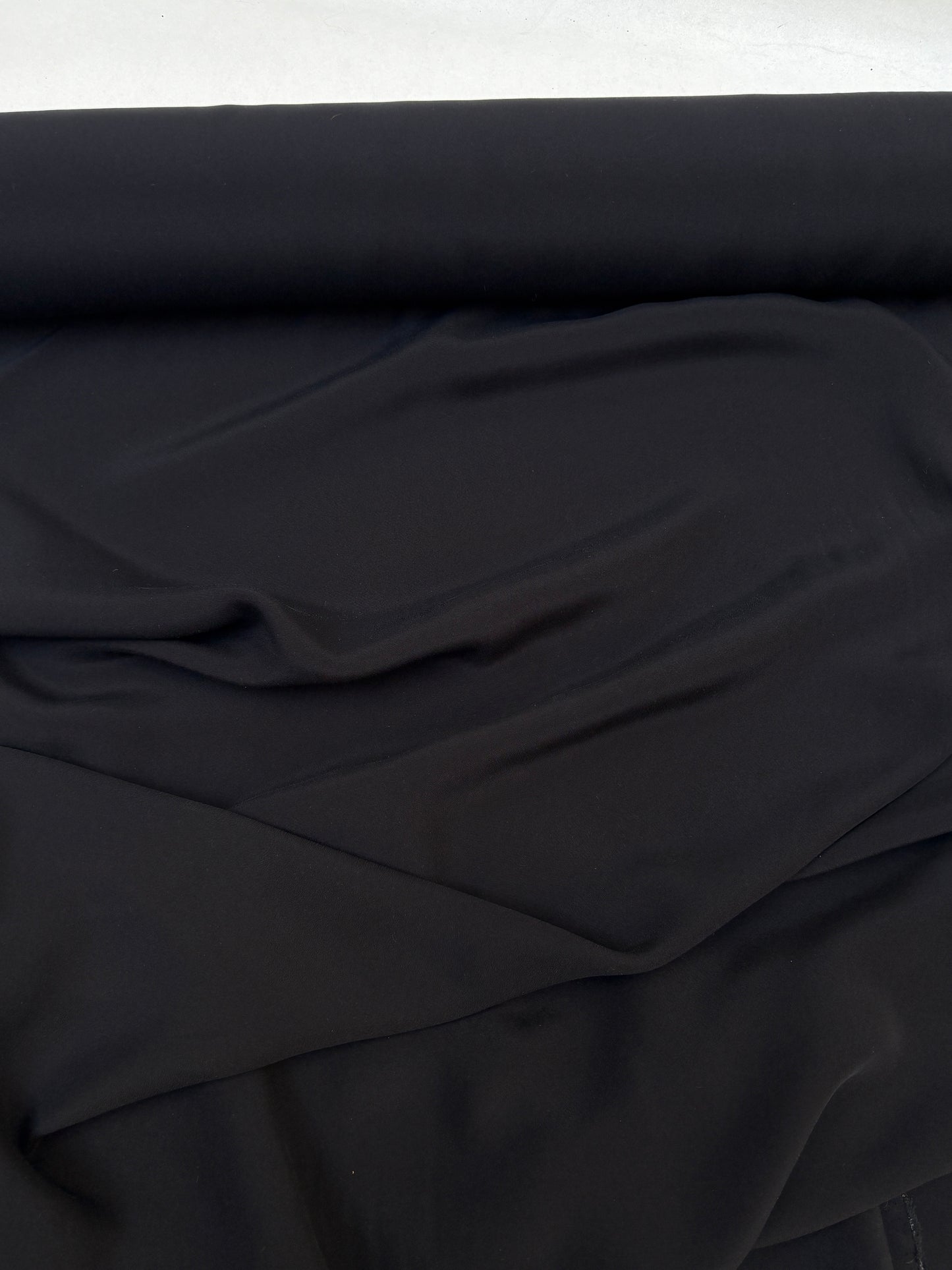 Fabric, Natural Fibre, Lightweight, Black, End of Roll