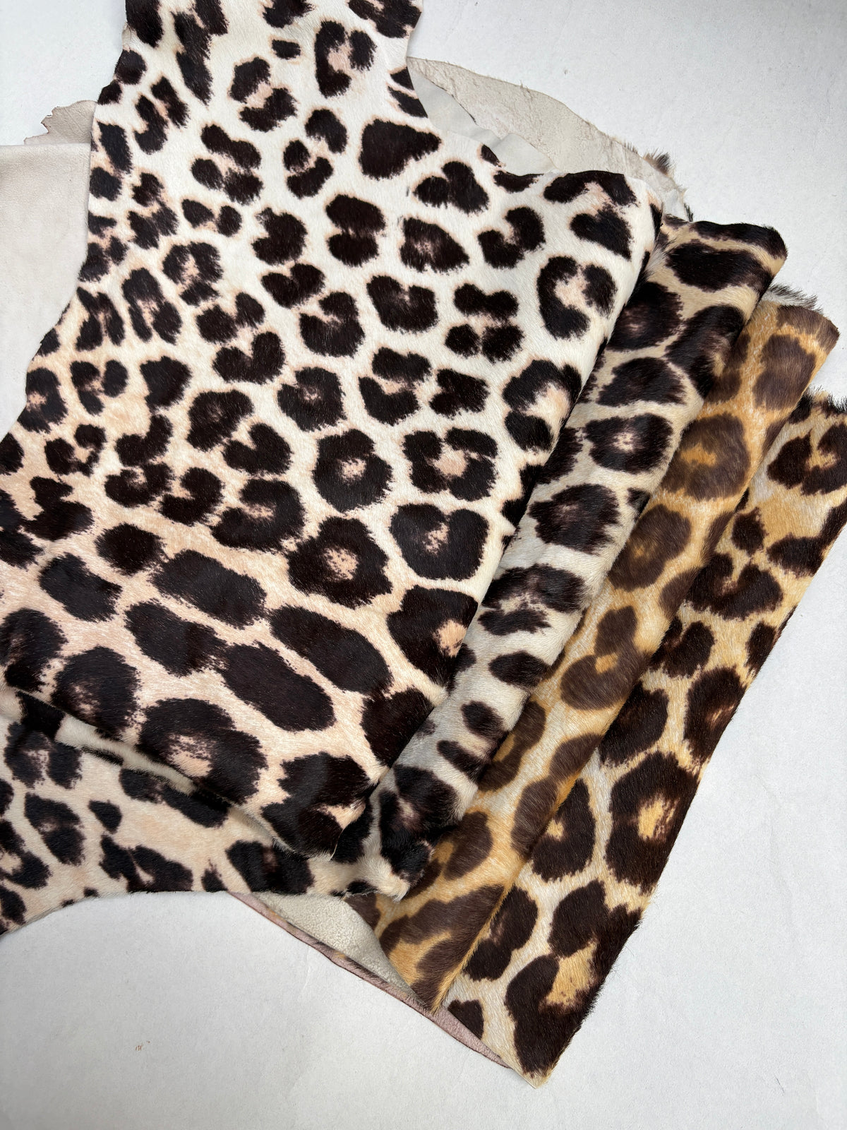 Leopard Print Leather Pieces Bundle of 4 *ONE-OFF*